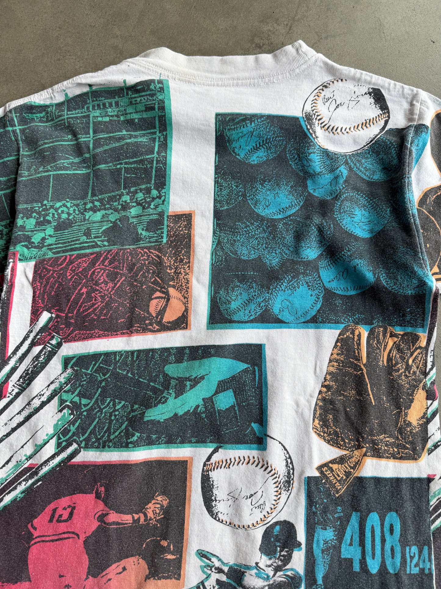 (M) Baseball All Over Print Shirt