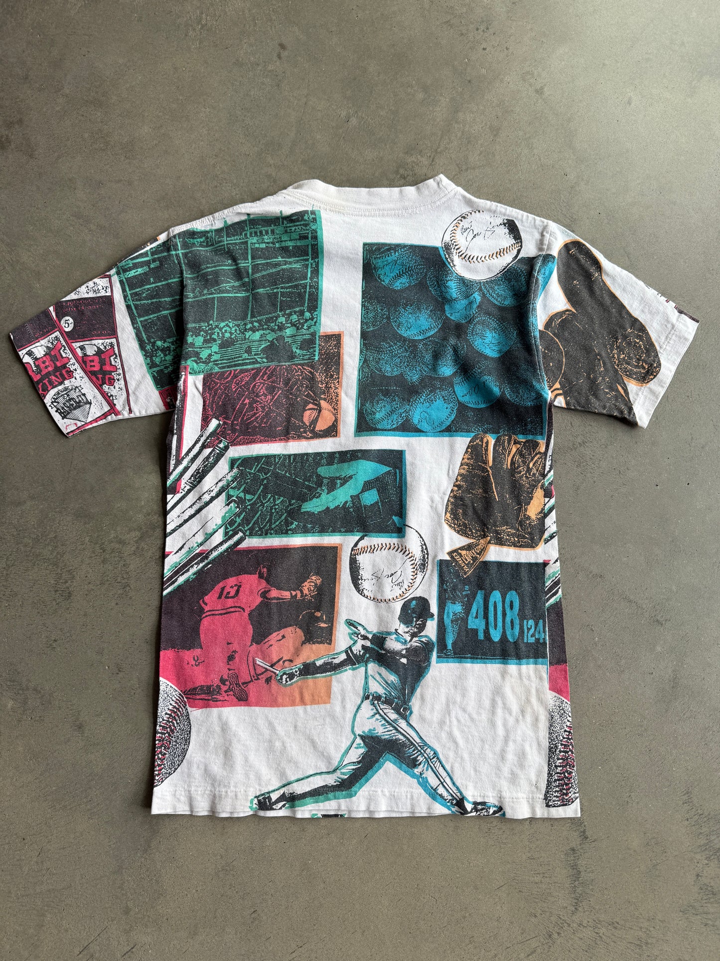 (M) Baseball All Over Print Shirt