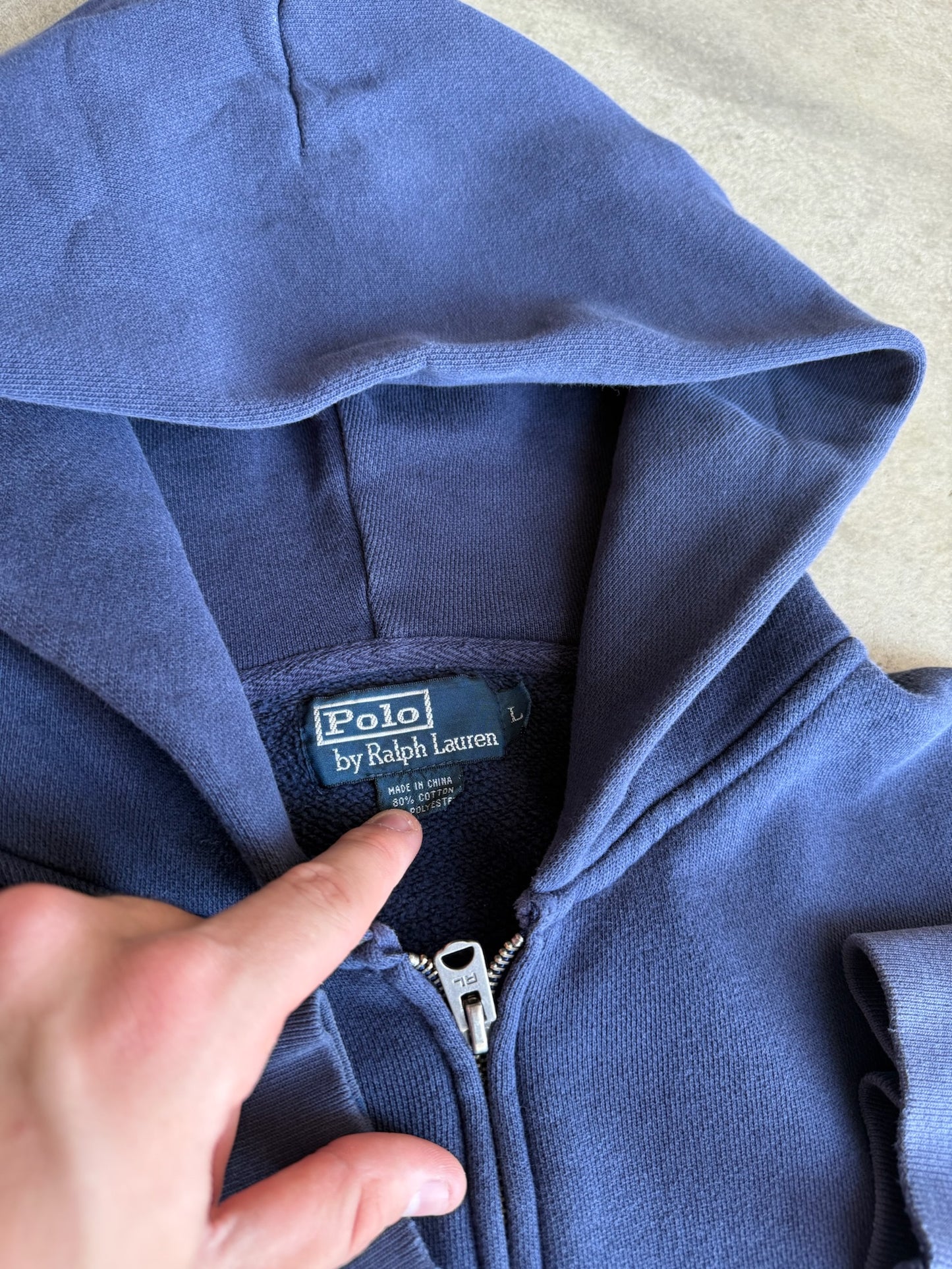 (L) Polo Ralph Lauren Zip Up Hoodie