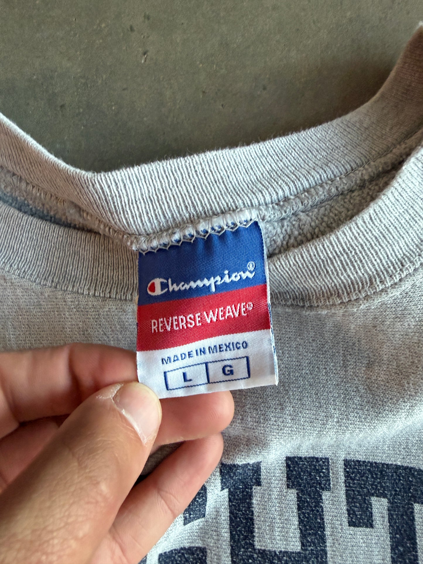 (L) Creighton Champion Reverse Weave Crew