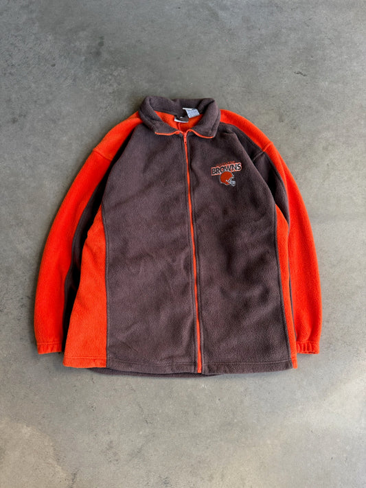 (L) Cleveland Browns Fleece Zip Up