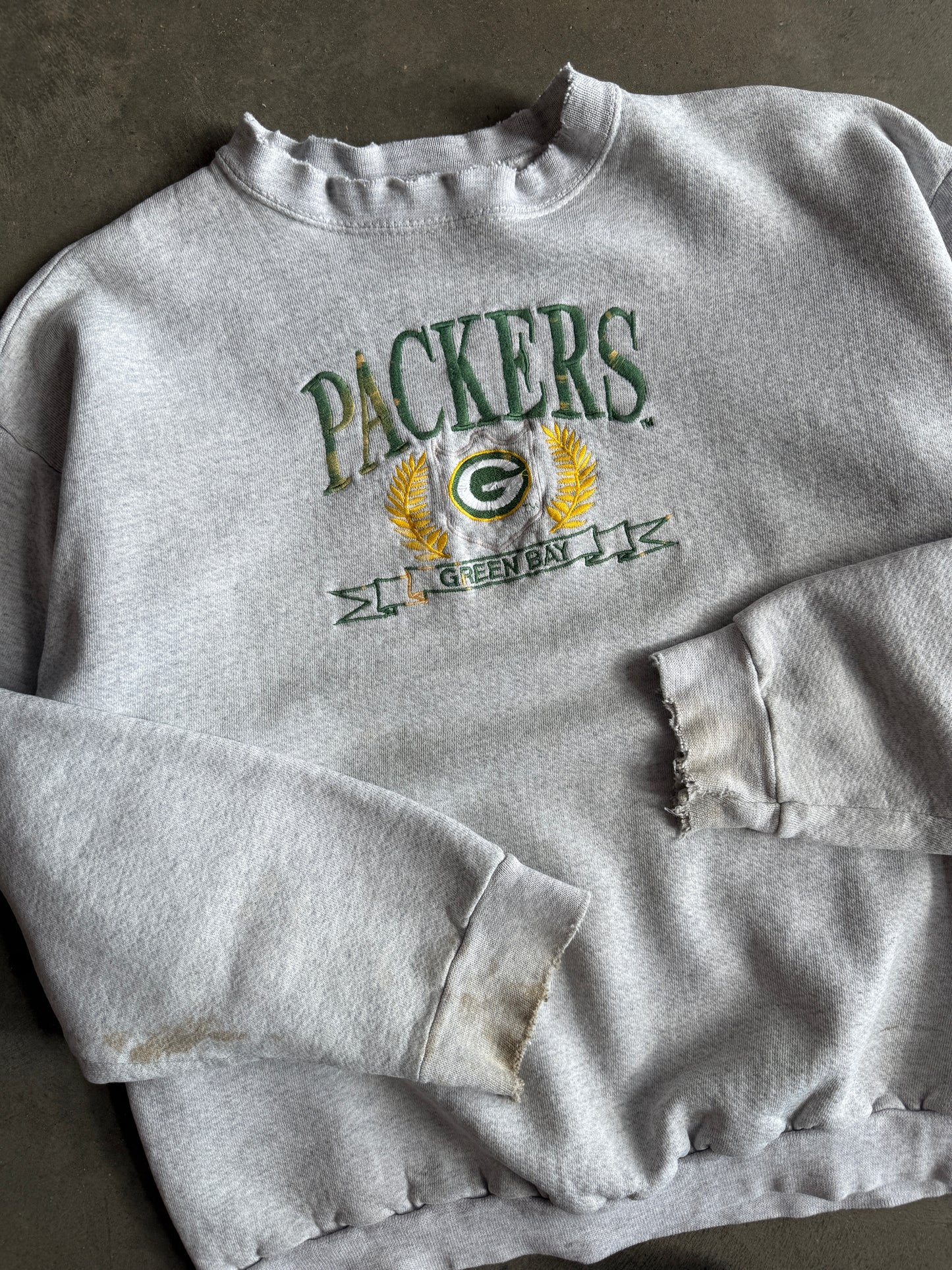 (L) Green Bay Packers Logo 7 Crew