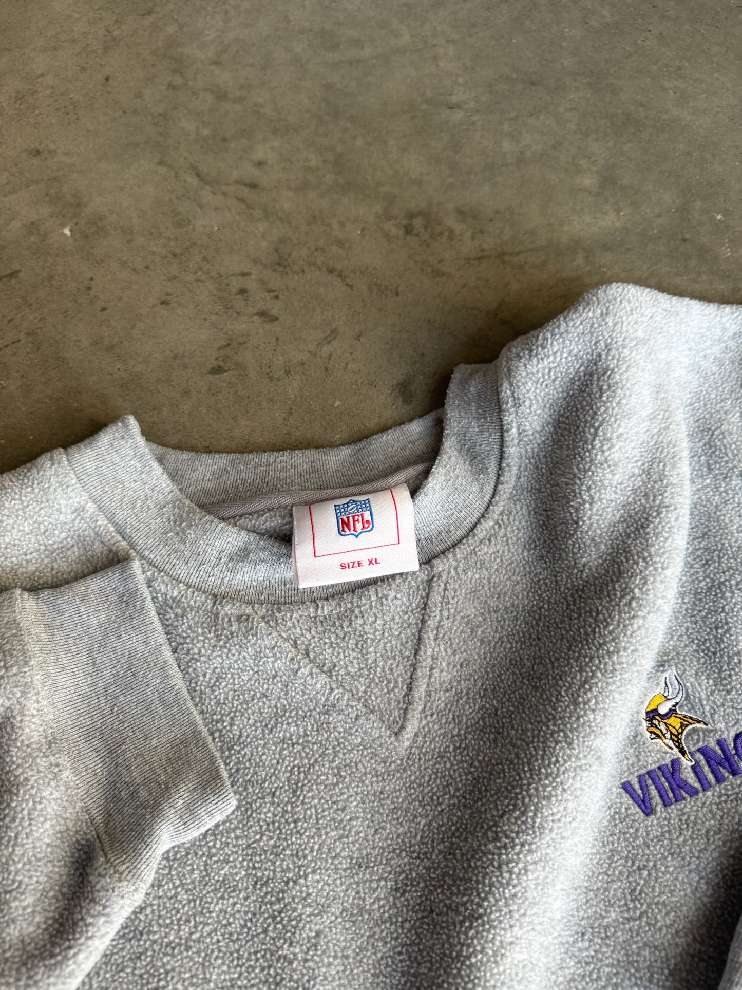 (XL) Minnesota Vikings Fleece Crew