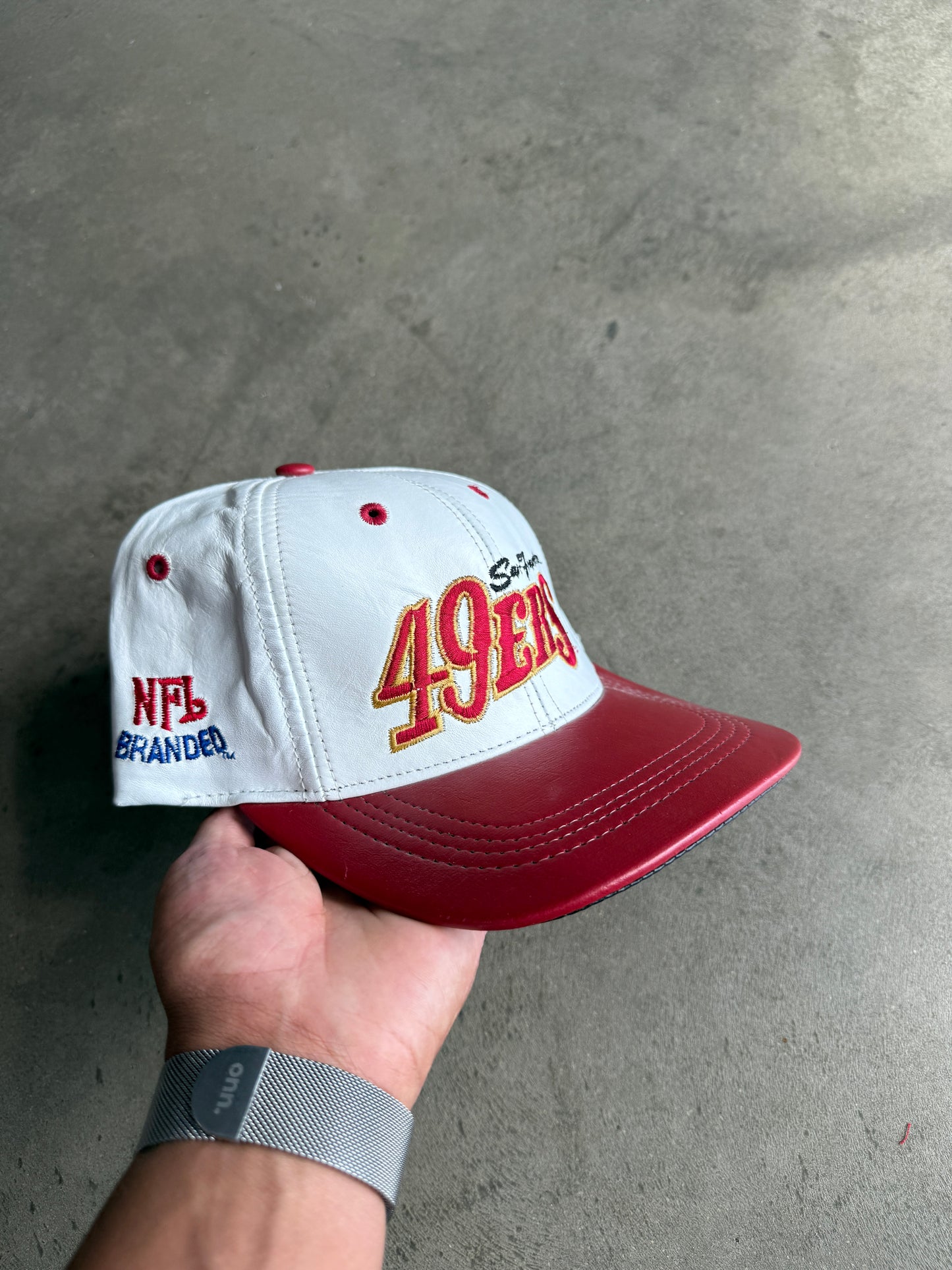 San Francisco Leather Snap Back Hat