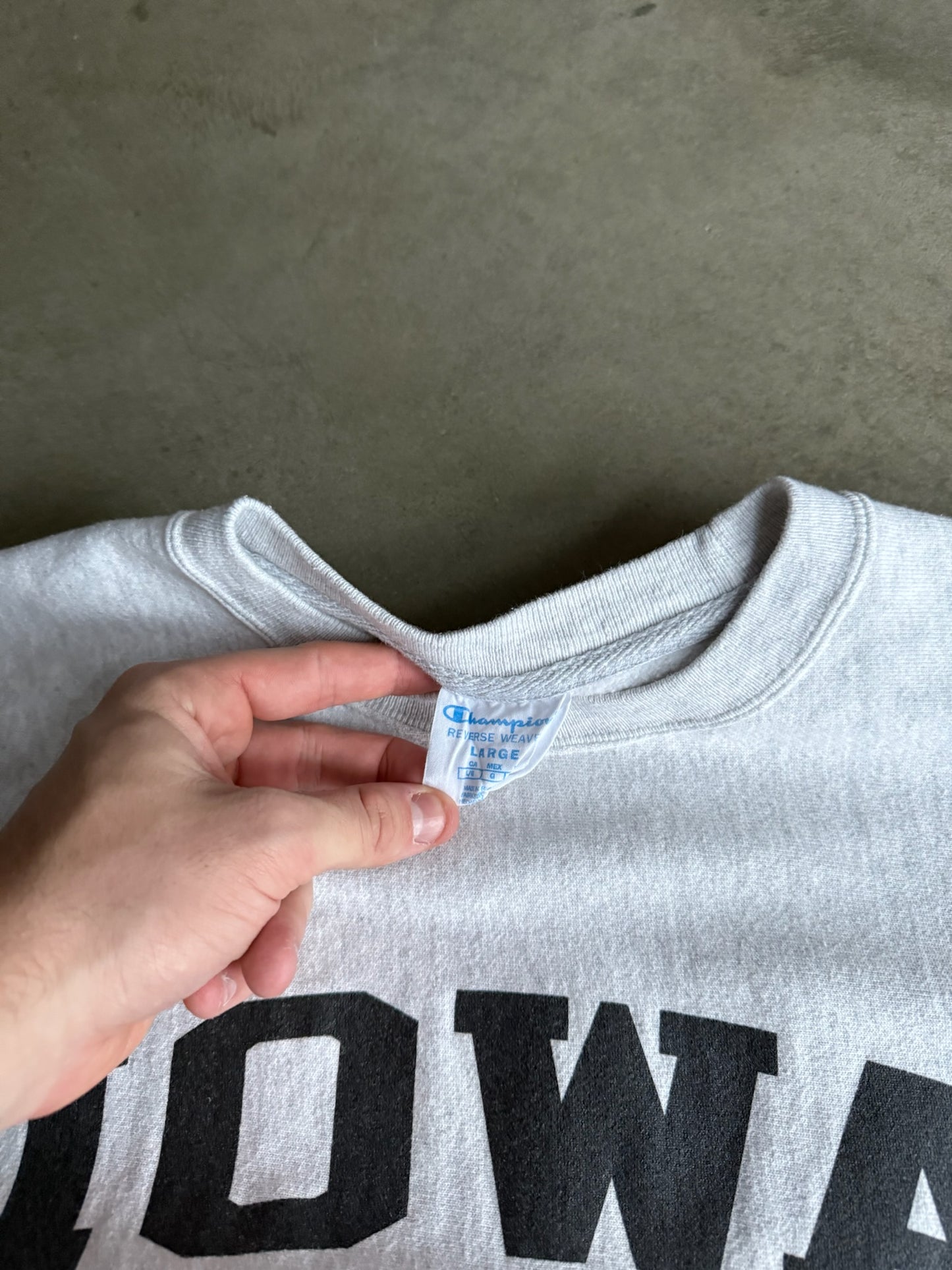 (L) Iowa Hawkeyes Wrestling Reverse Weave Crew