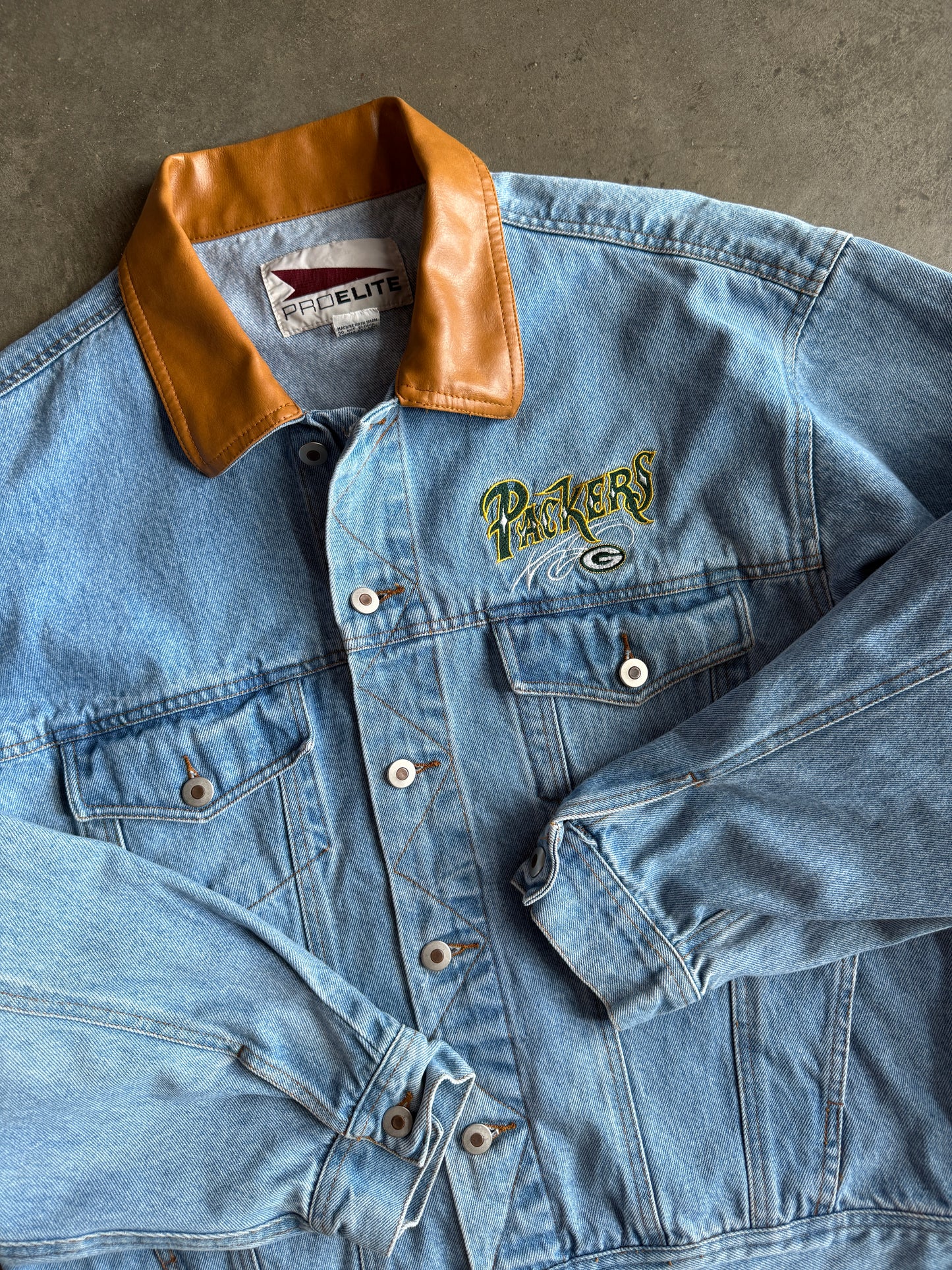 (XL) Green Bay Packers Denim Jacket