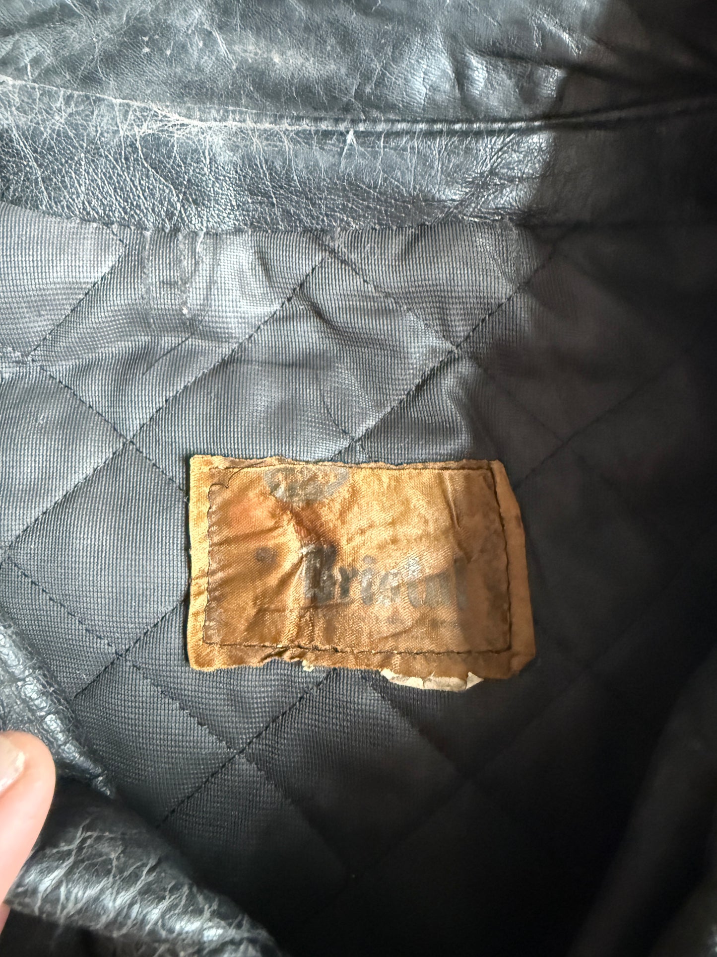 (L) 60s Leather Jacket