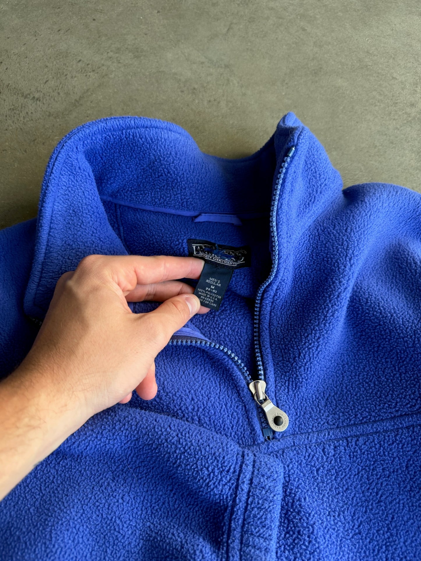 (M) Lands’ End Fleece Pullover