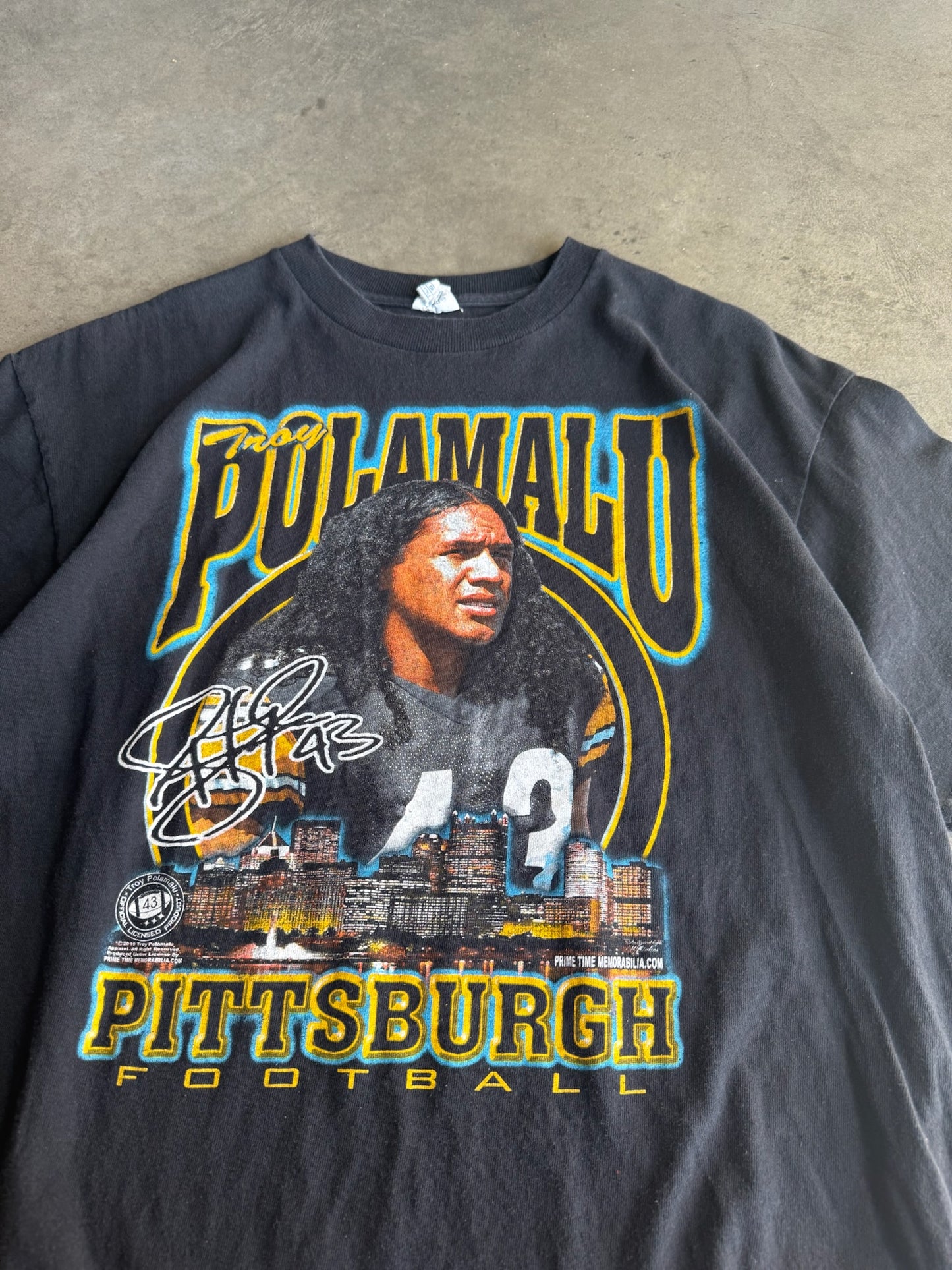 (XL) Pittsburgh Steelers Troy Polamalu Tee