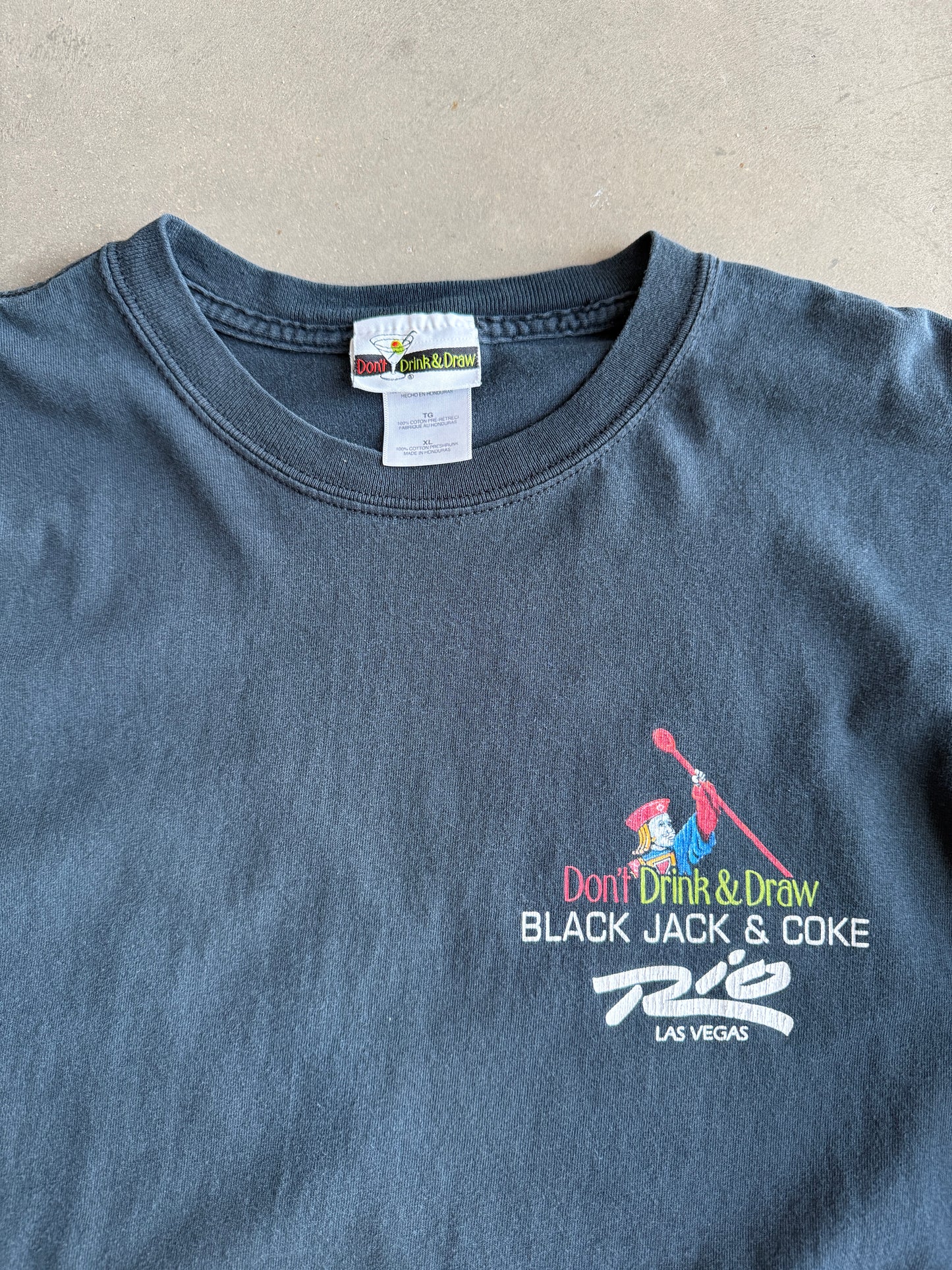 (XL) Black Jack & Coke Tee