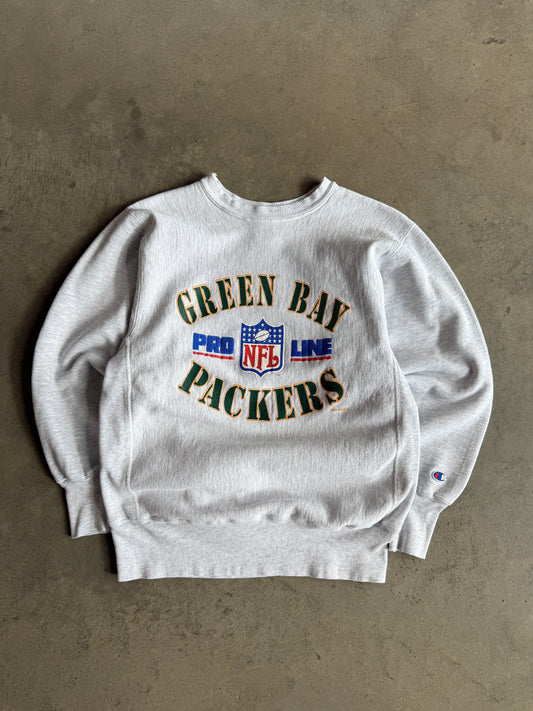 (L) Green Bay Packers Reverse Weave Crew