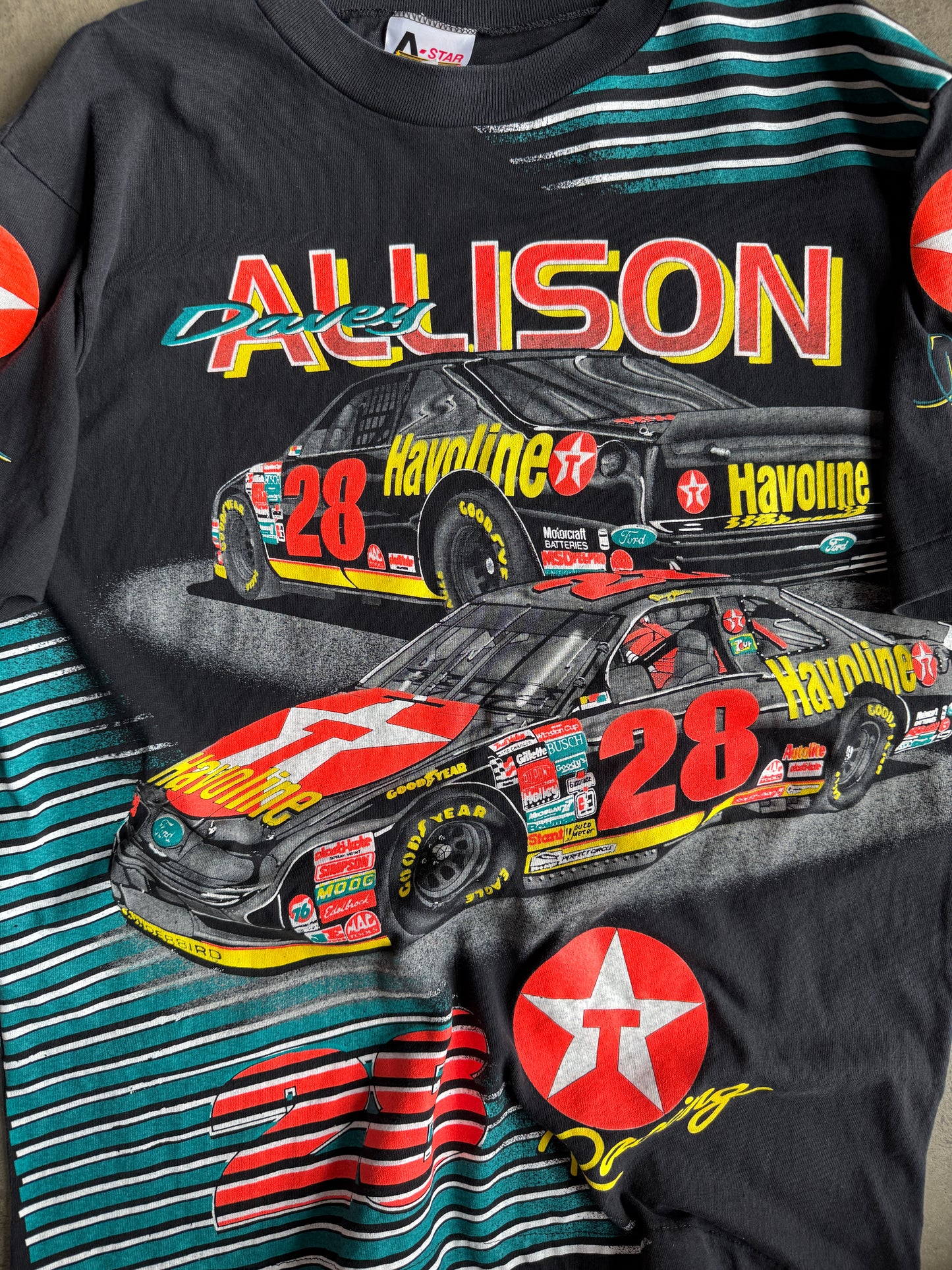 (XL) Davey Allison AOP Tee