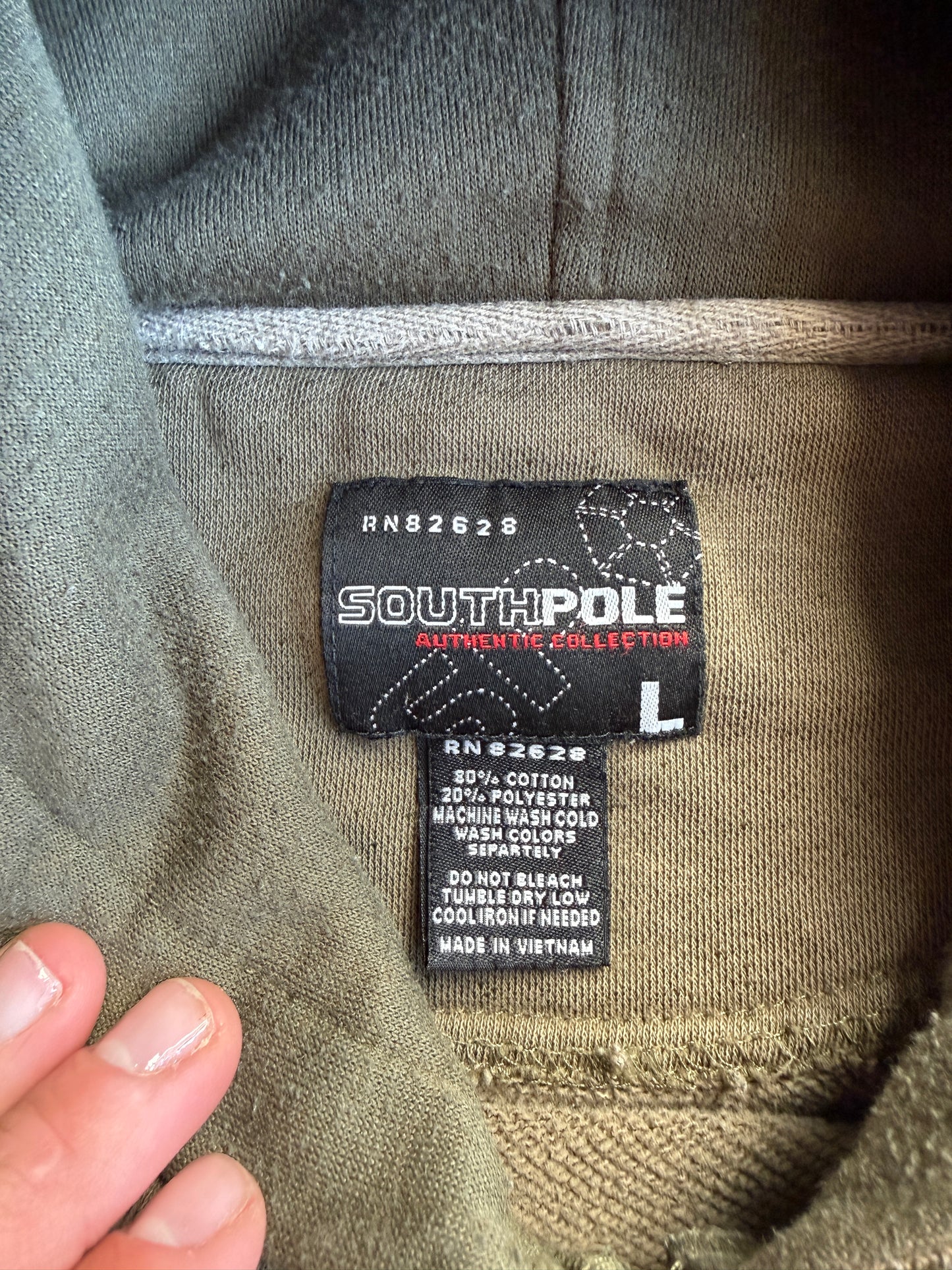 (L) Distressed South Pole Hoodie