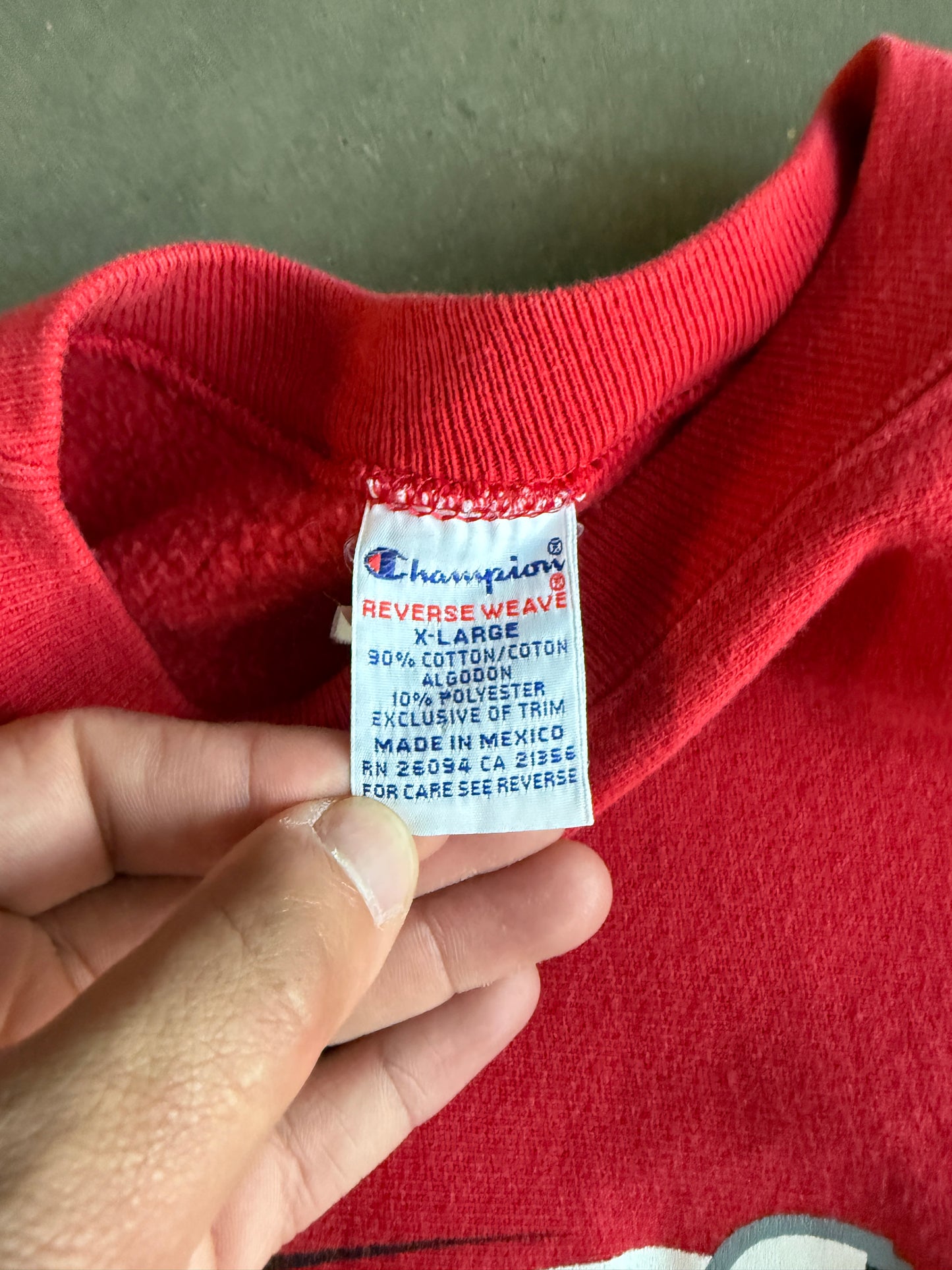 (XL) Cedar Falls Champion Reverse Weave Crew