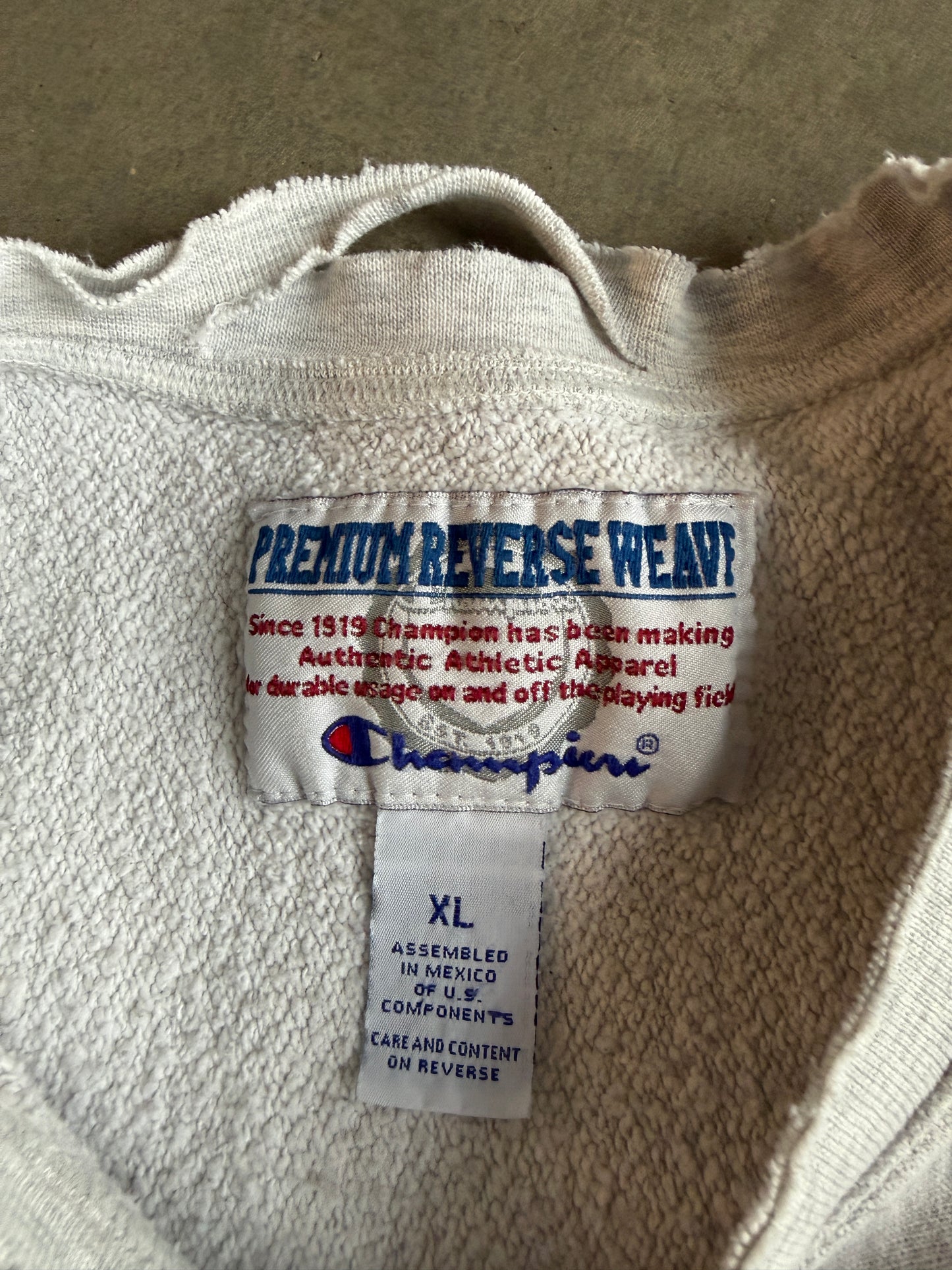 (XL) North Dakota Champion Reverse Weave Crew