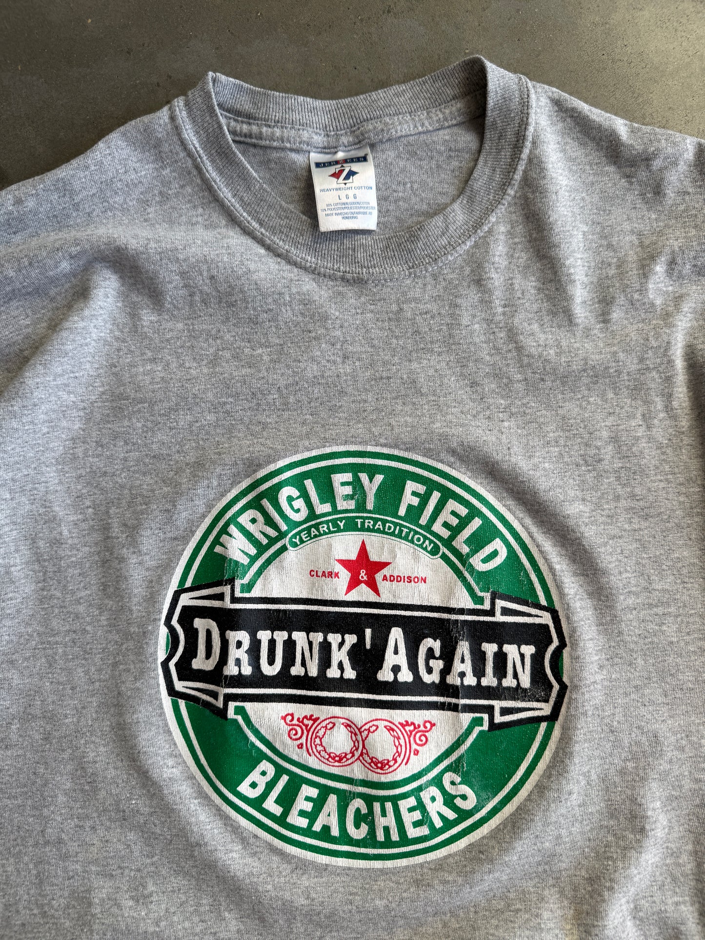 (L) Wrigley Field Drunk Again Tee