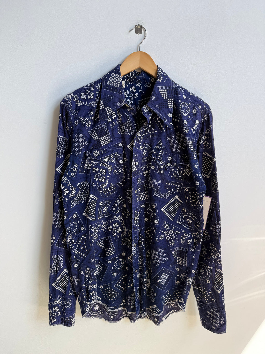(L) Paisley Pearl Snap Shirt