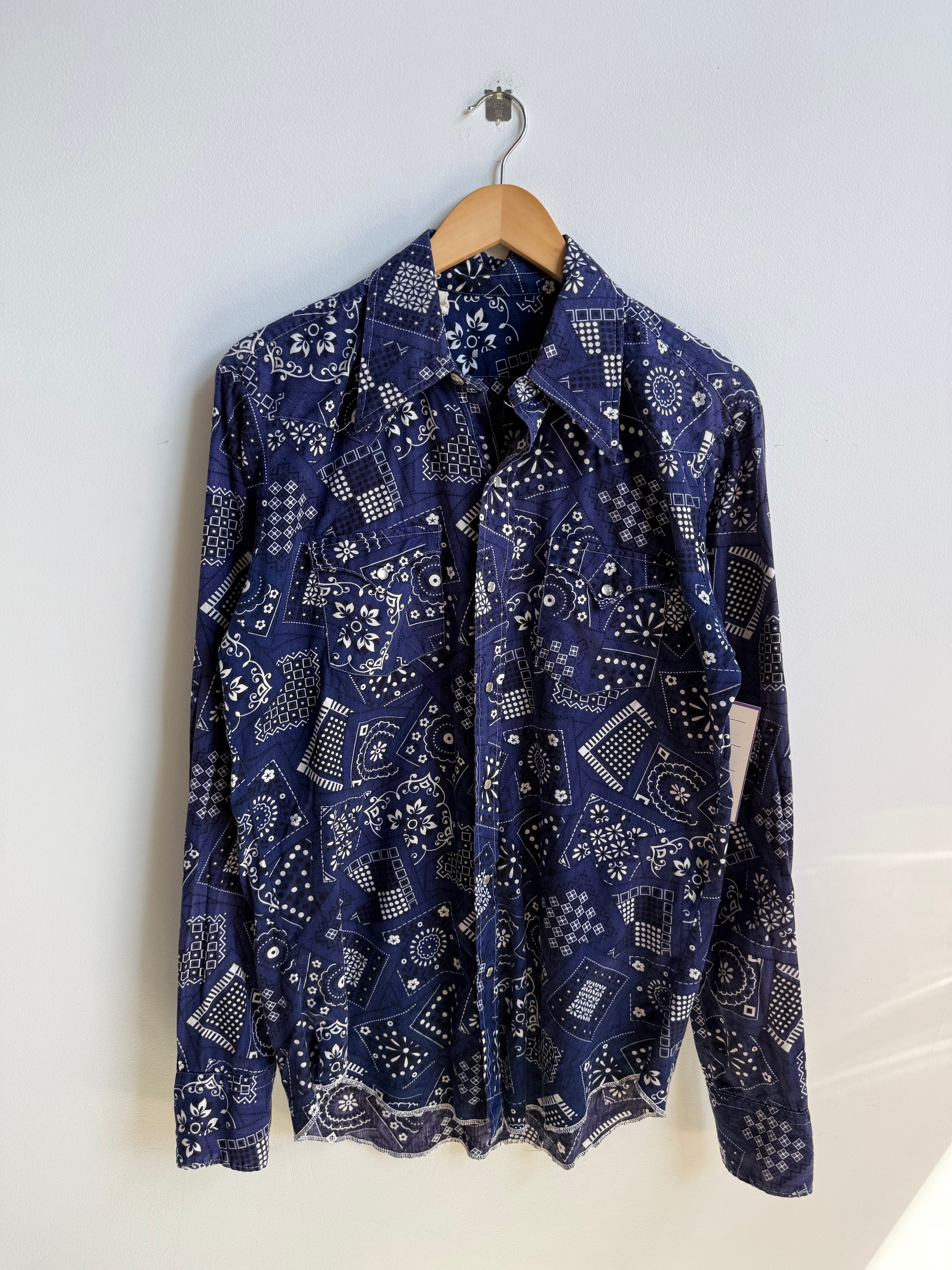 (L) Paisley Pearl Snap Shirt