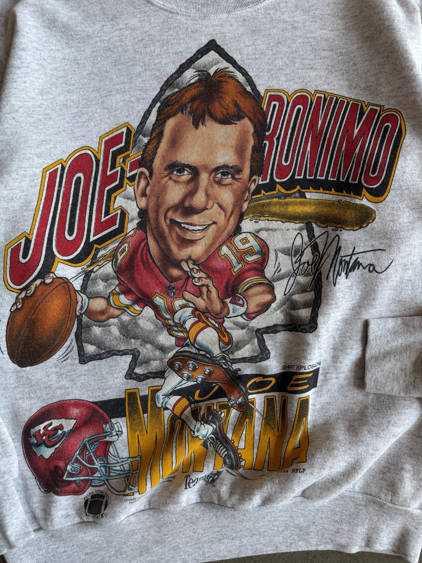 (L) Joe Montana Kansas City Chiefs Xplosion Crew
