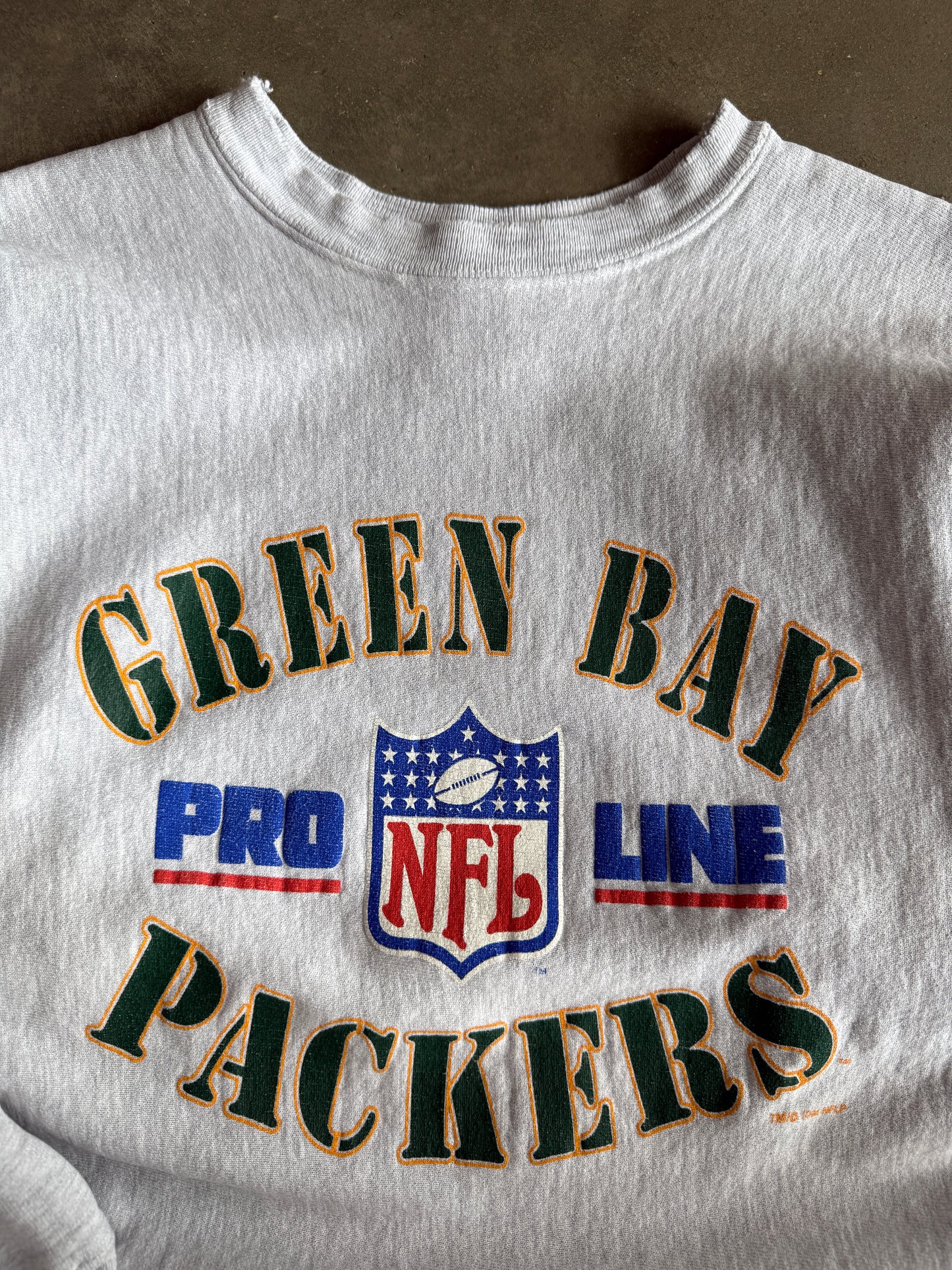 (L) Green Bay Packers Reverse Weave Crew