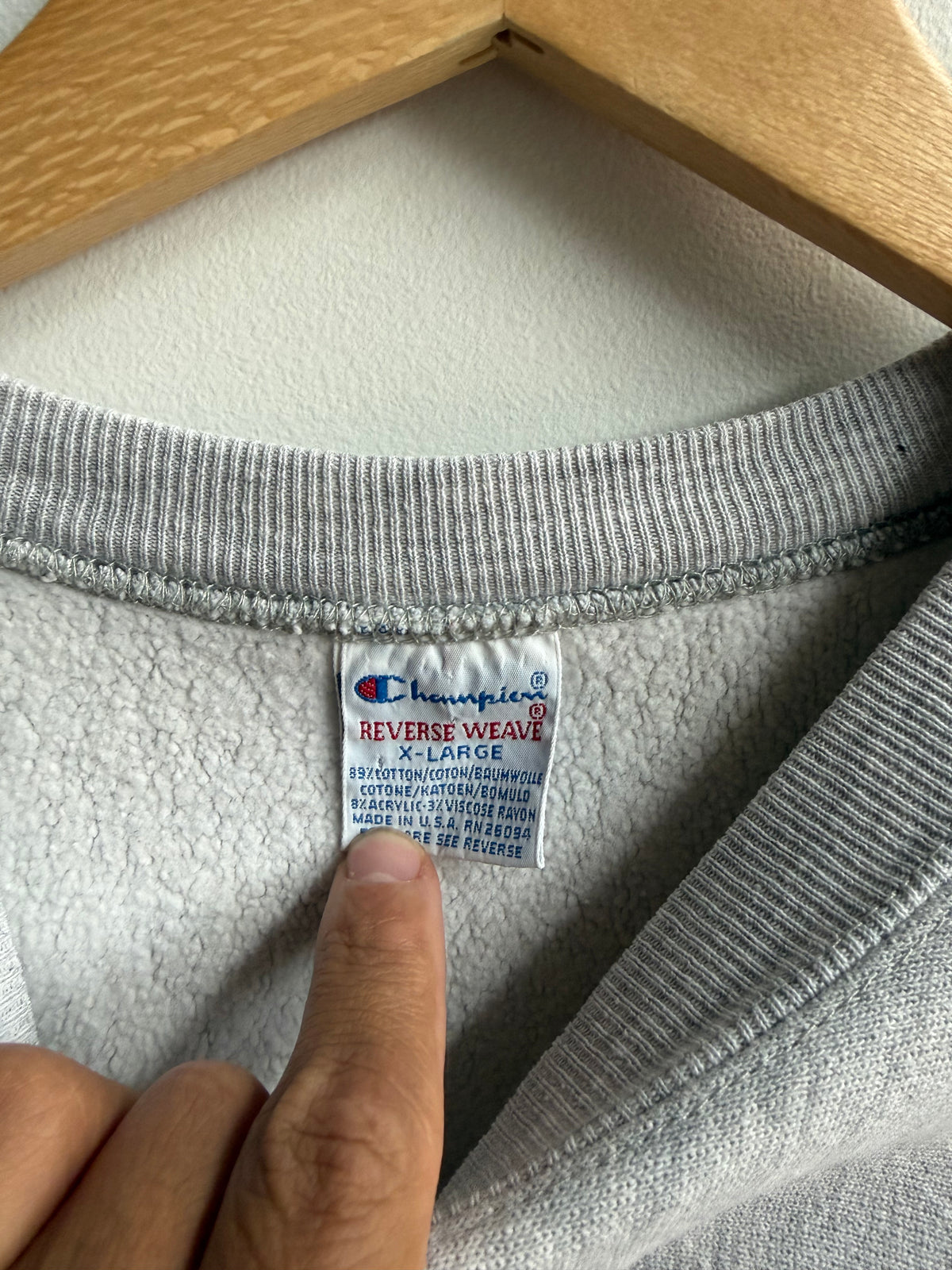 (XL) Michigan Reverse Weave Crew