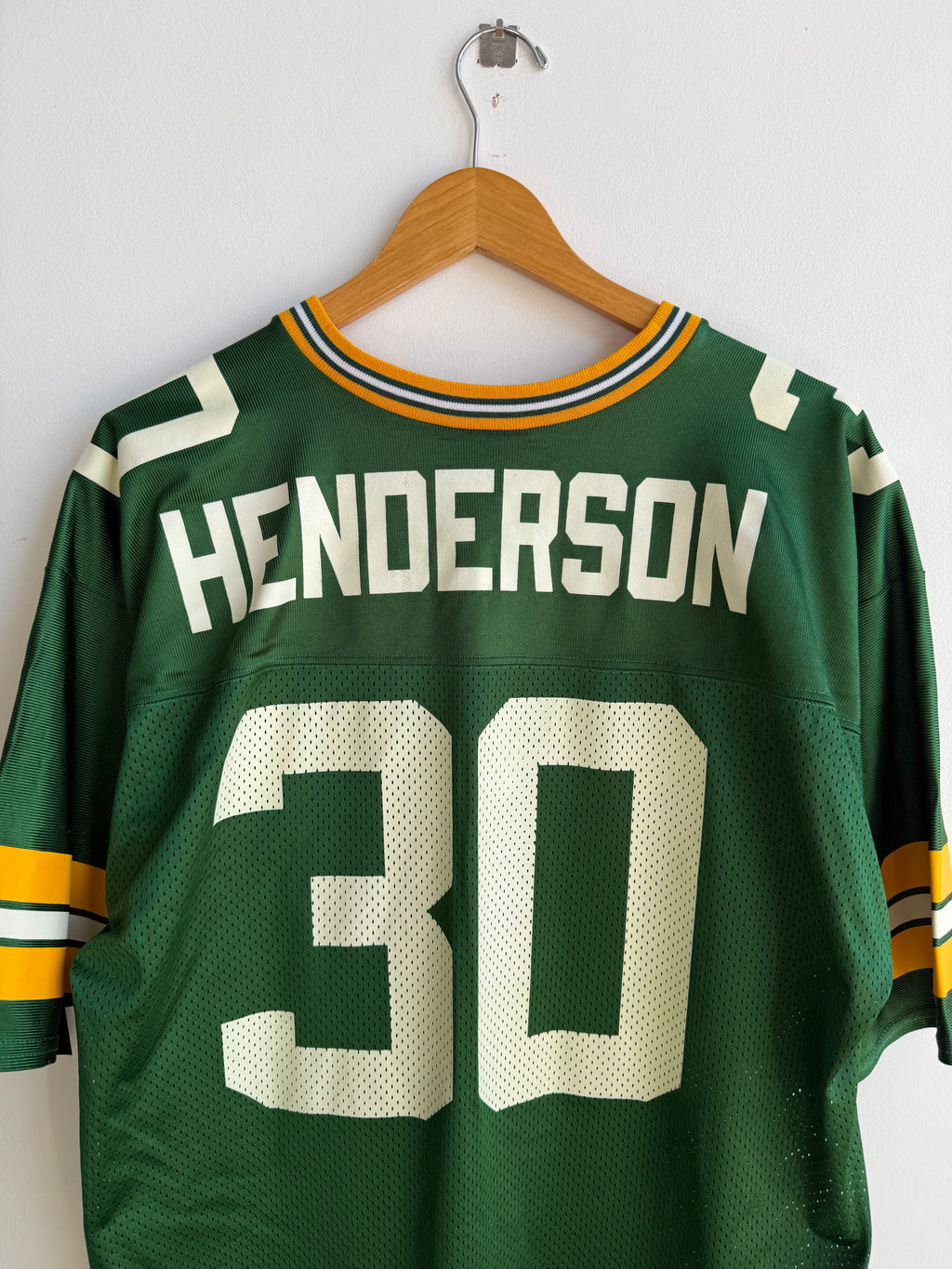 (L) Green Bay Packers Henderson Jersey