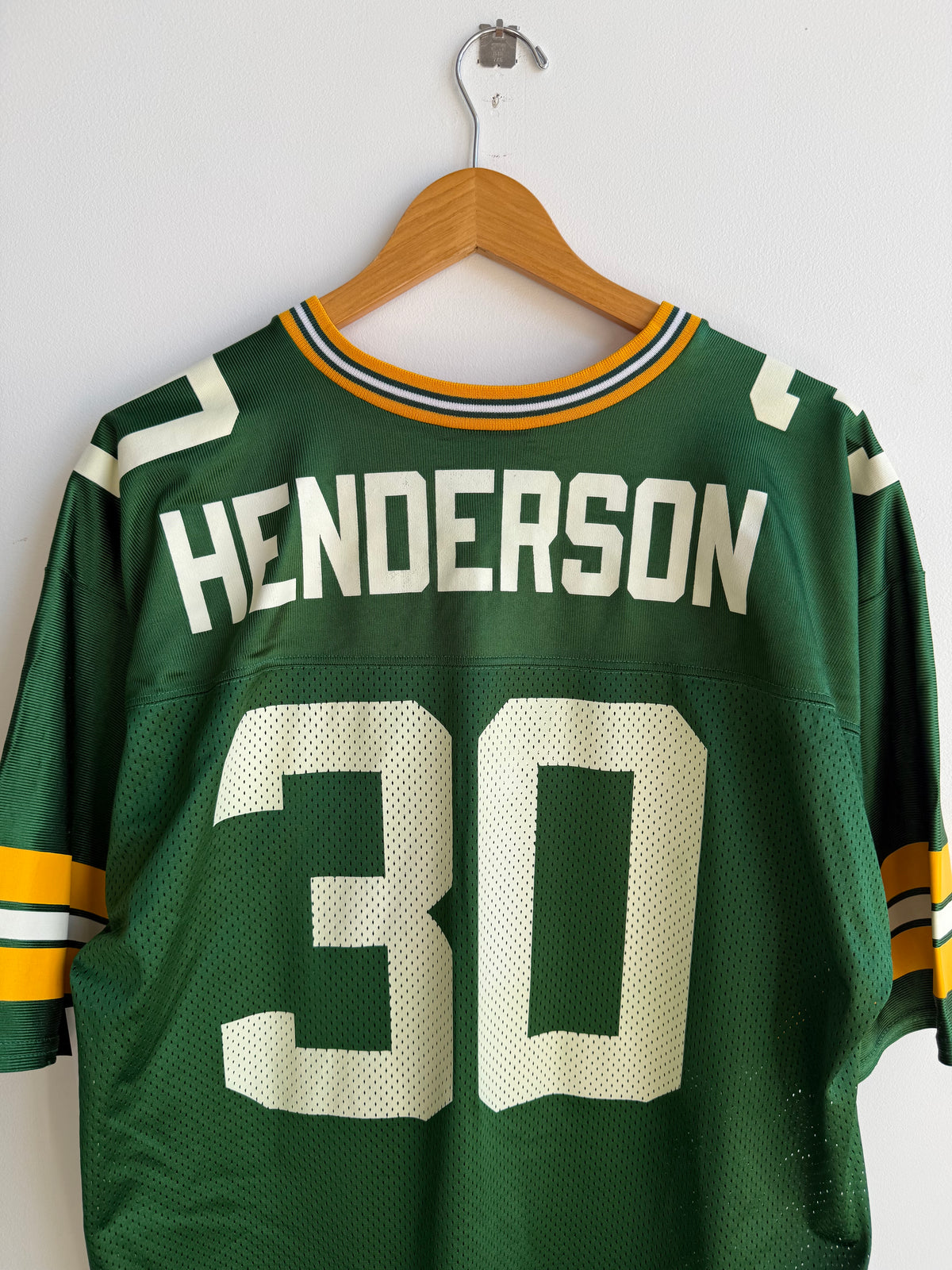 (L) Green Bay Packers Henderson Jersey