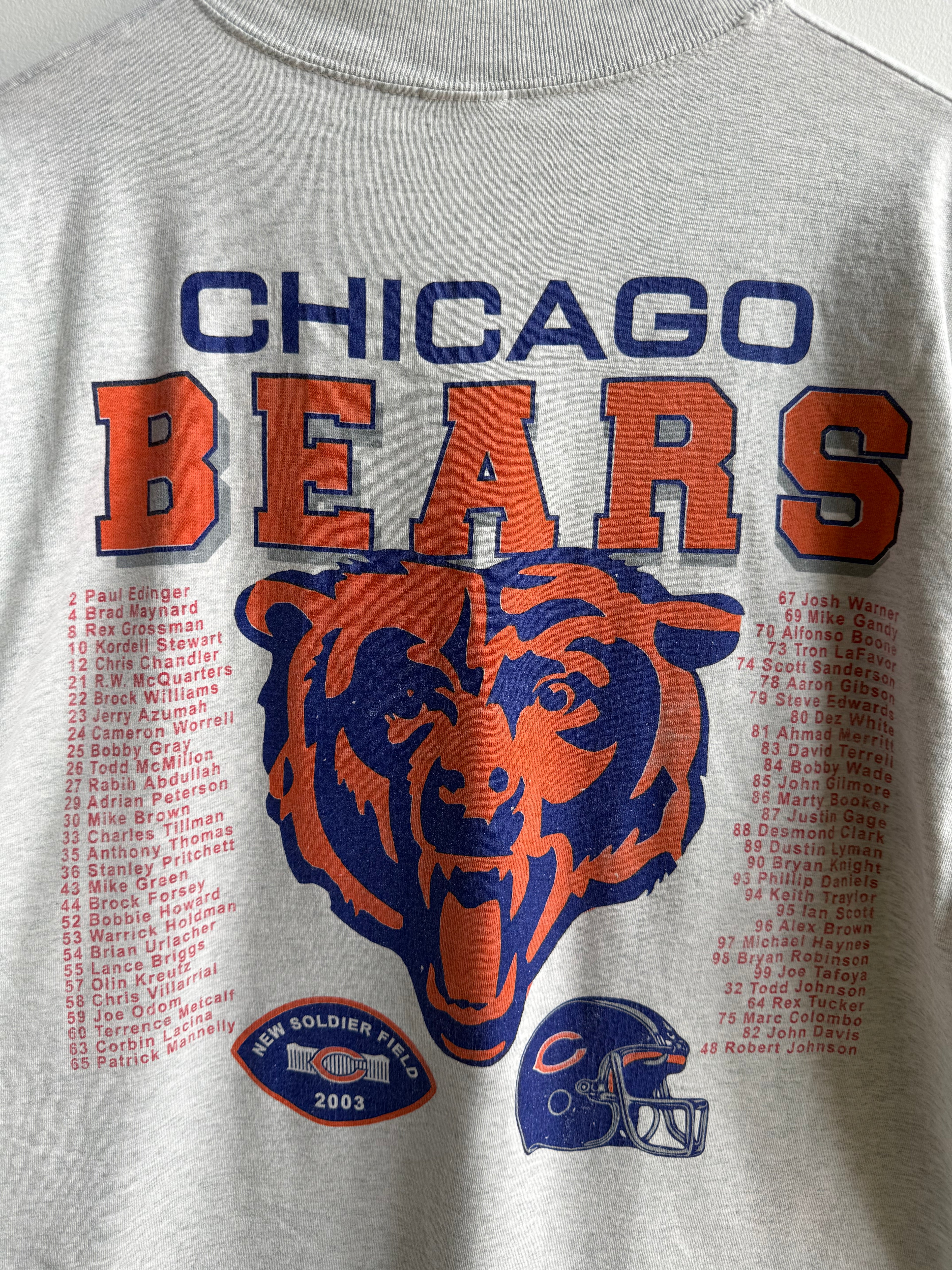 (L) Chicago Bears Mock Neck Tee
