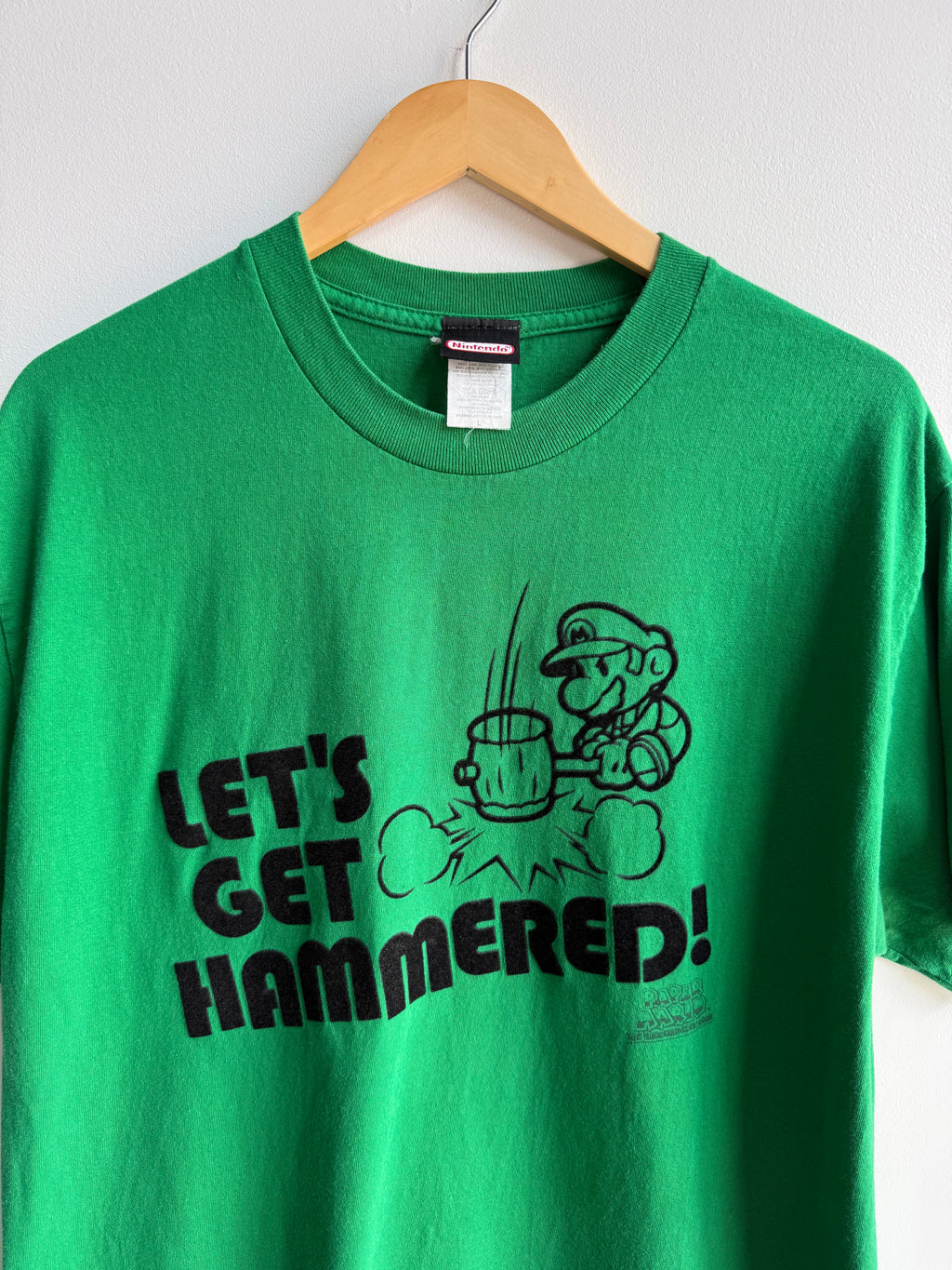 (L) Lets Get Hammered Mario Tee