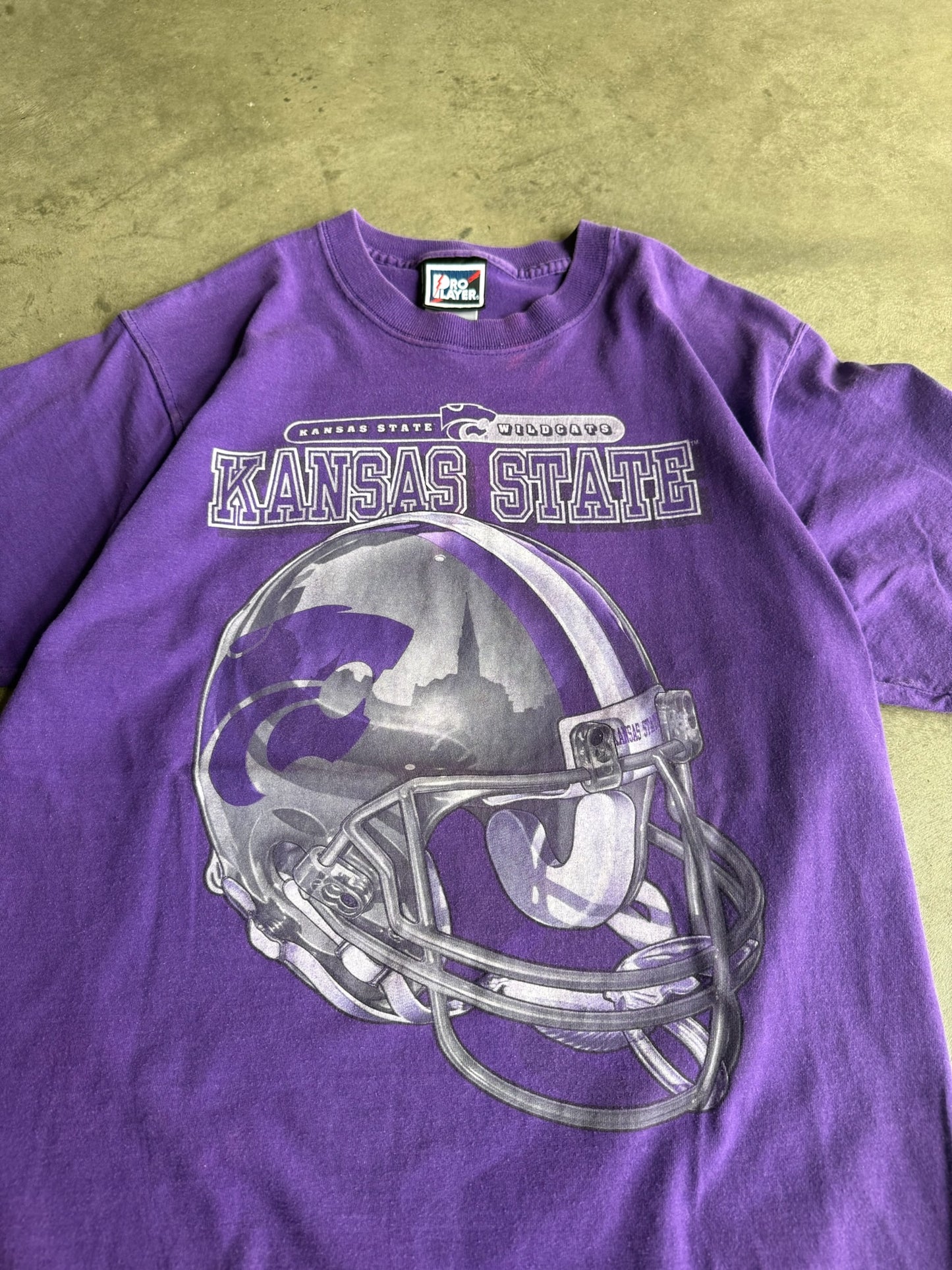 (M) Kansas State Wildcats Helmet Tee
