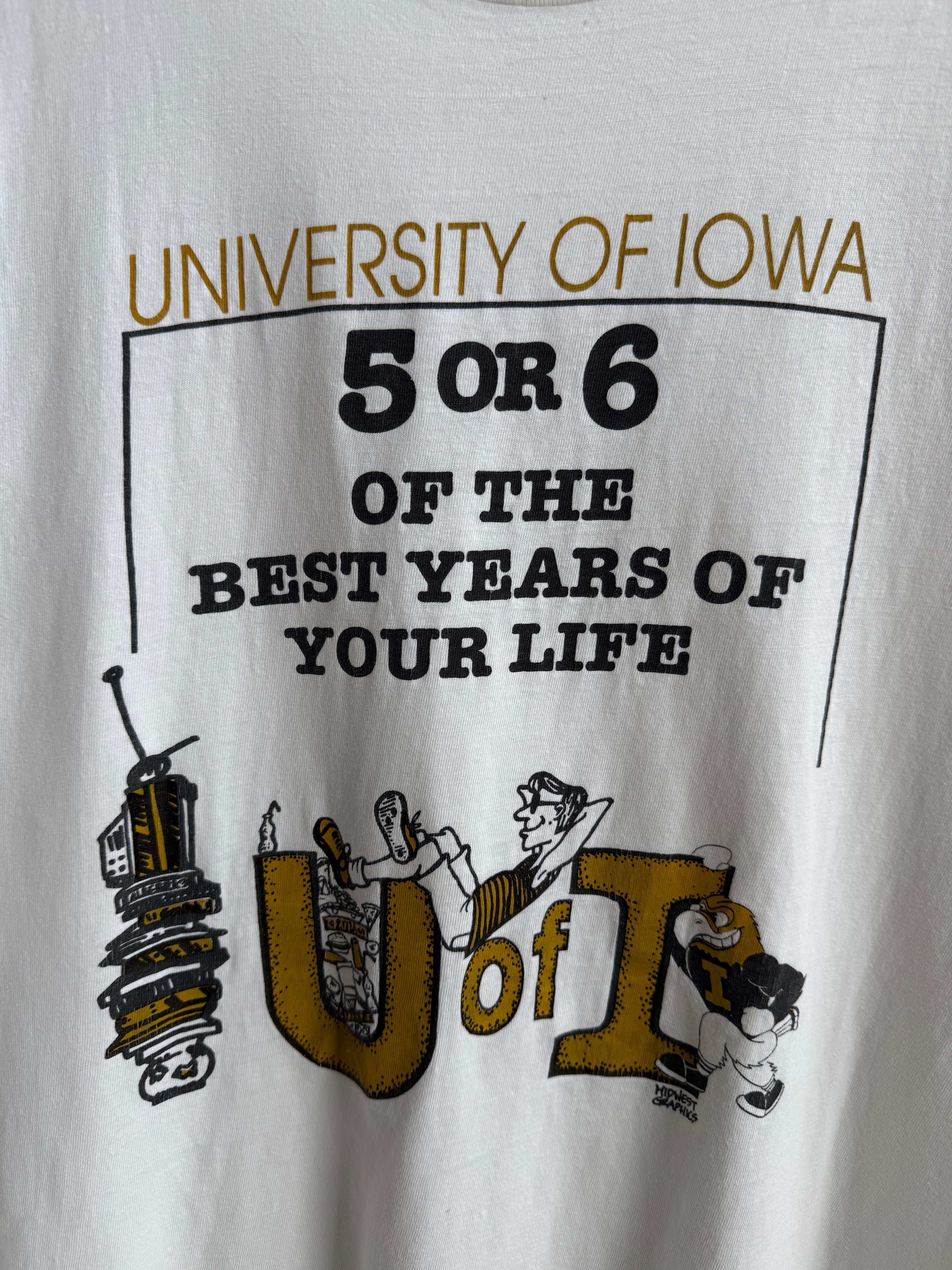 (XL) 5 or 6 Best Year Iowa Tee