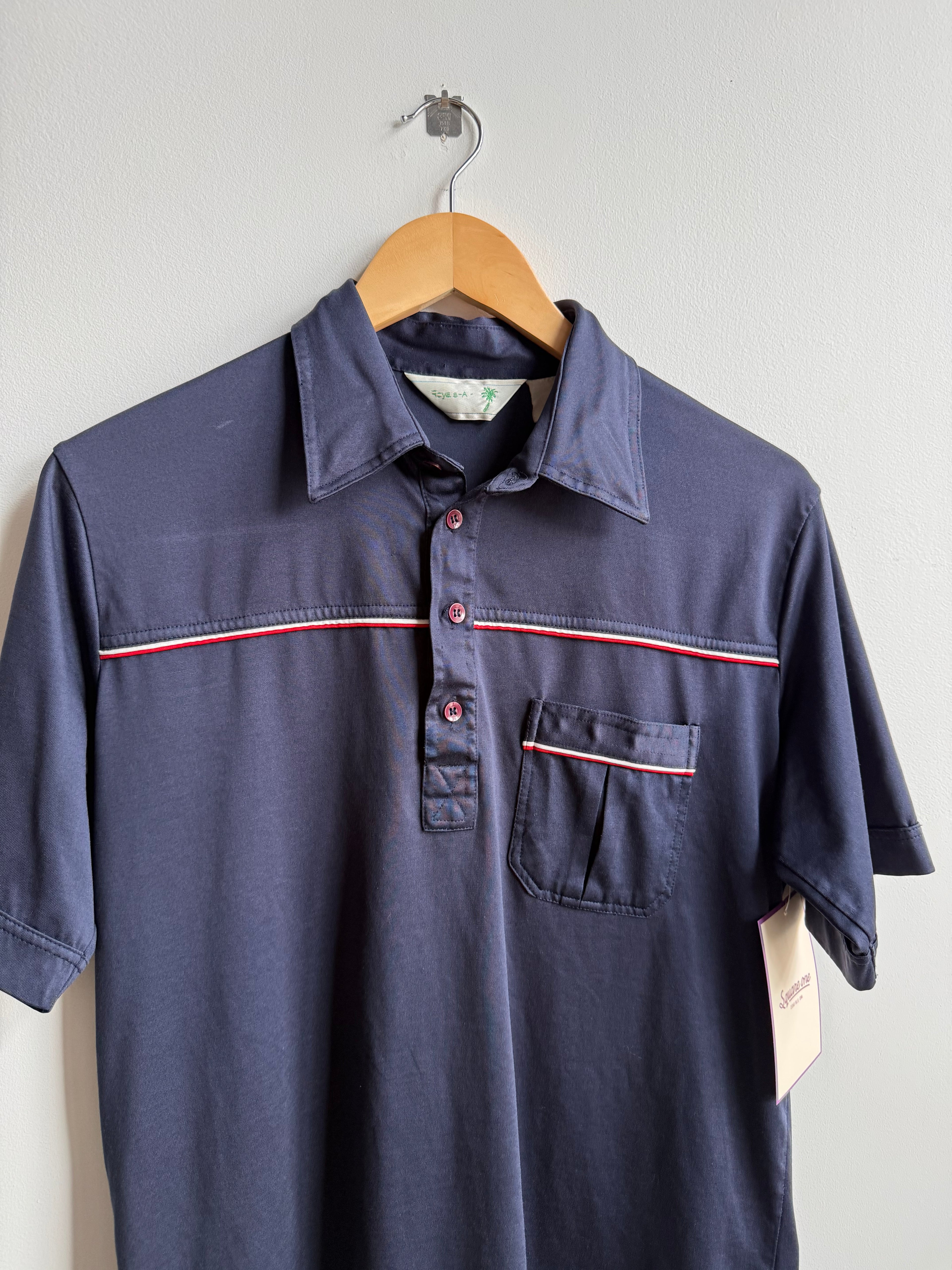 (M) Navy Blue Polo Shirt