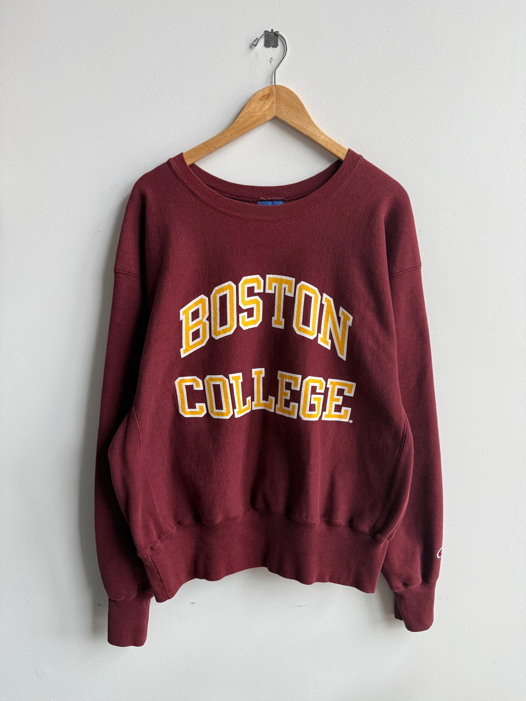 (L) Boston College Reverse Weave Crew