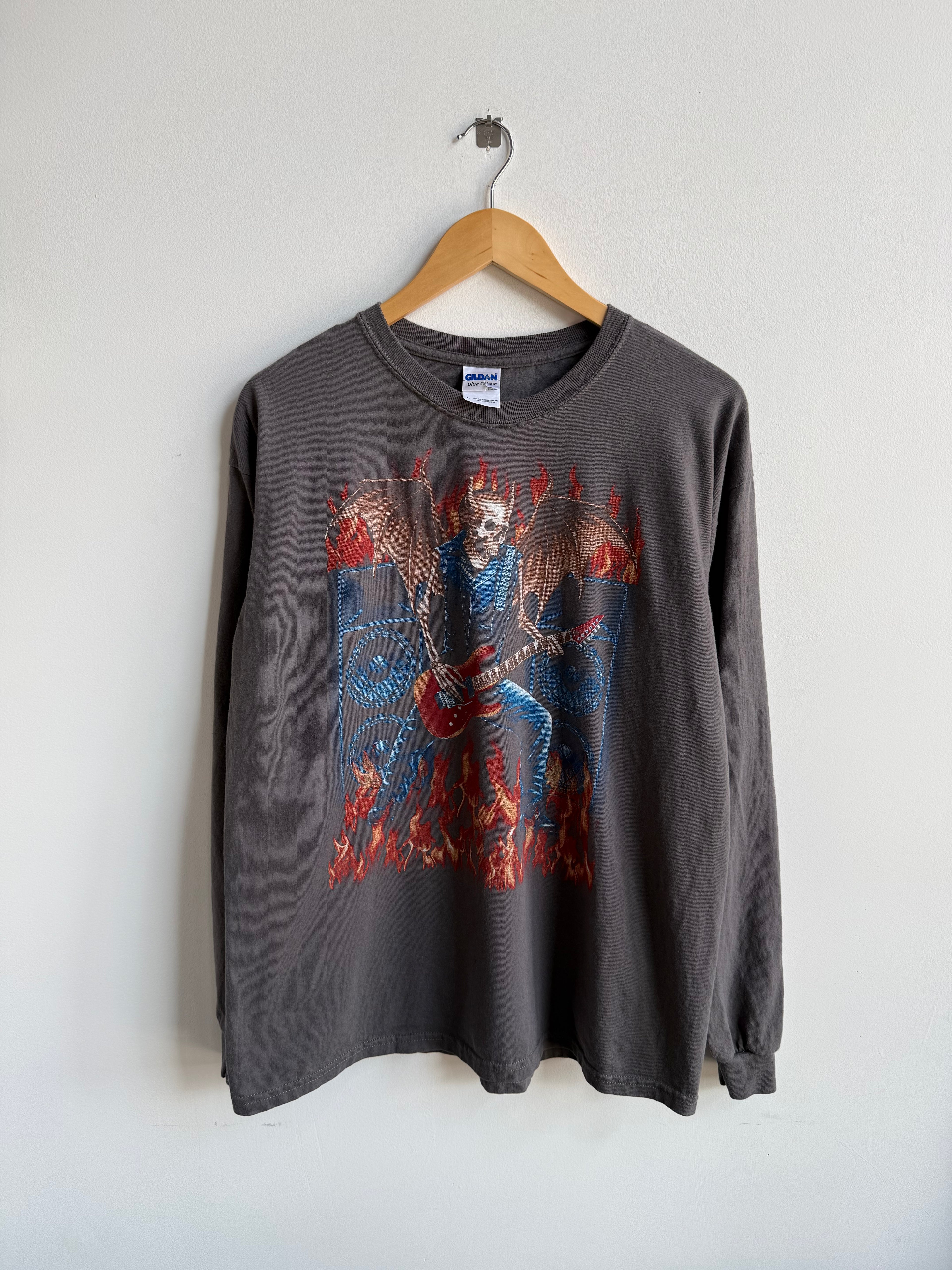 (L) Skull Guitarist Tee