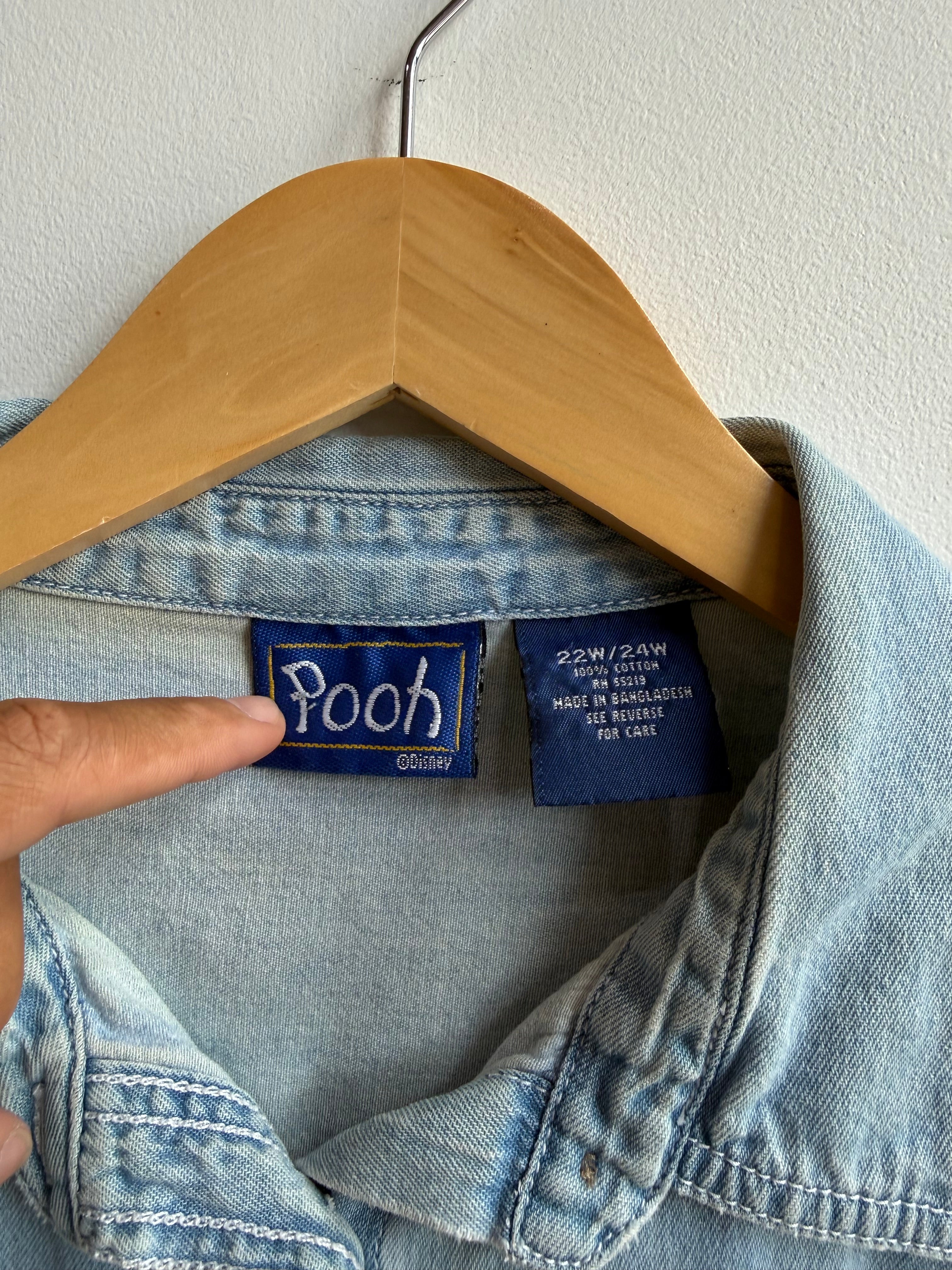 (XXL) Pooh Denim Shirt