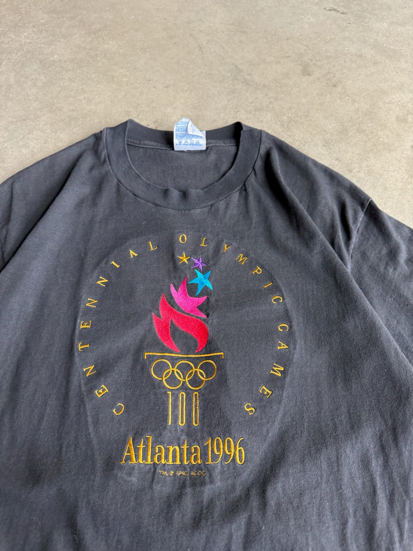 (L) Black Atlanta 1996 Olympics Tee
