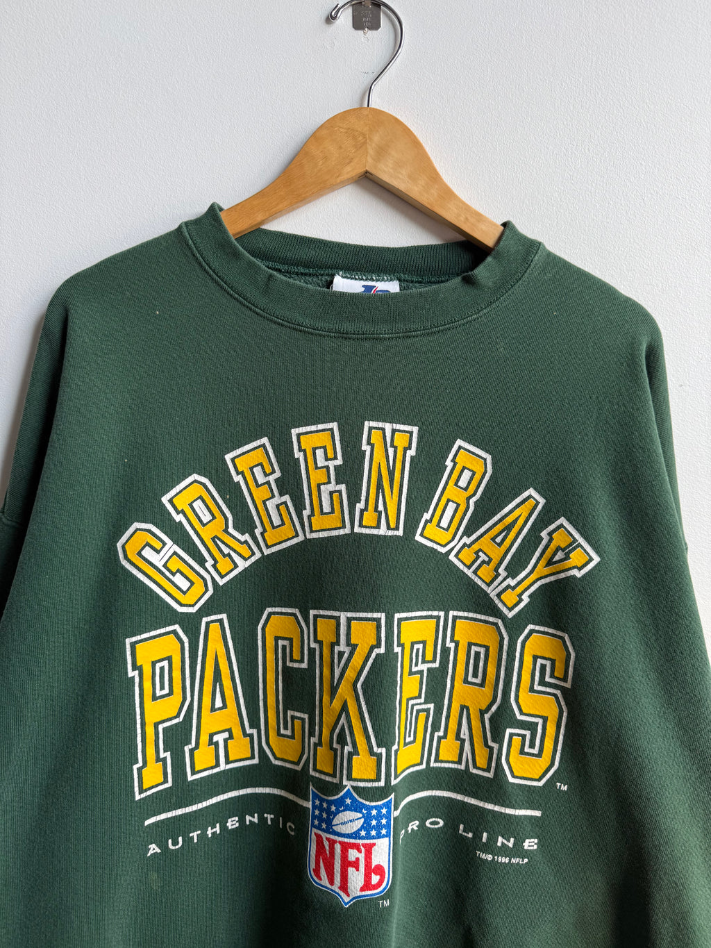 (XL) Green Bay Packers Logo Athletic Crew