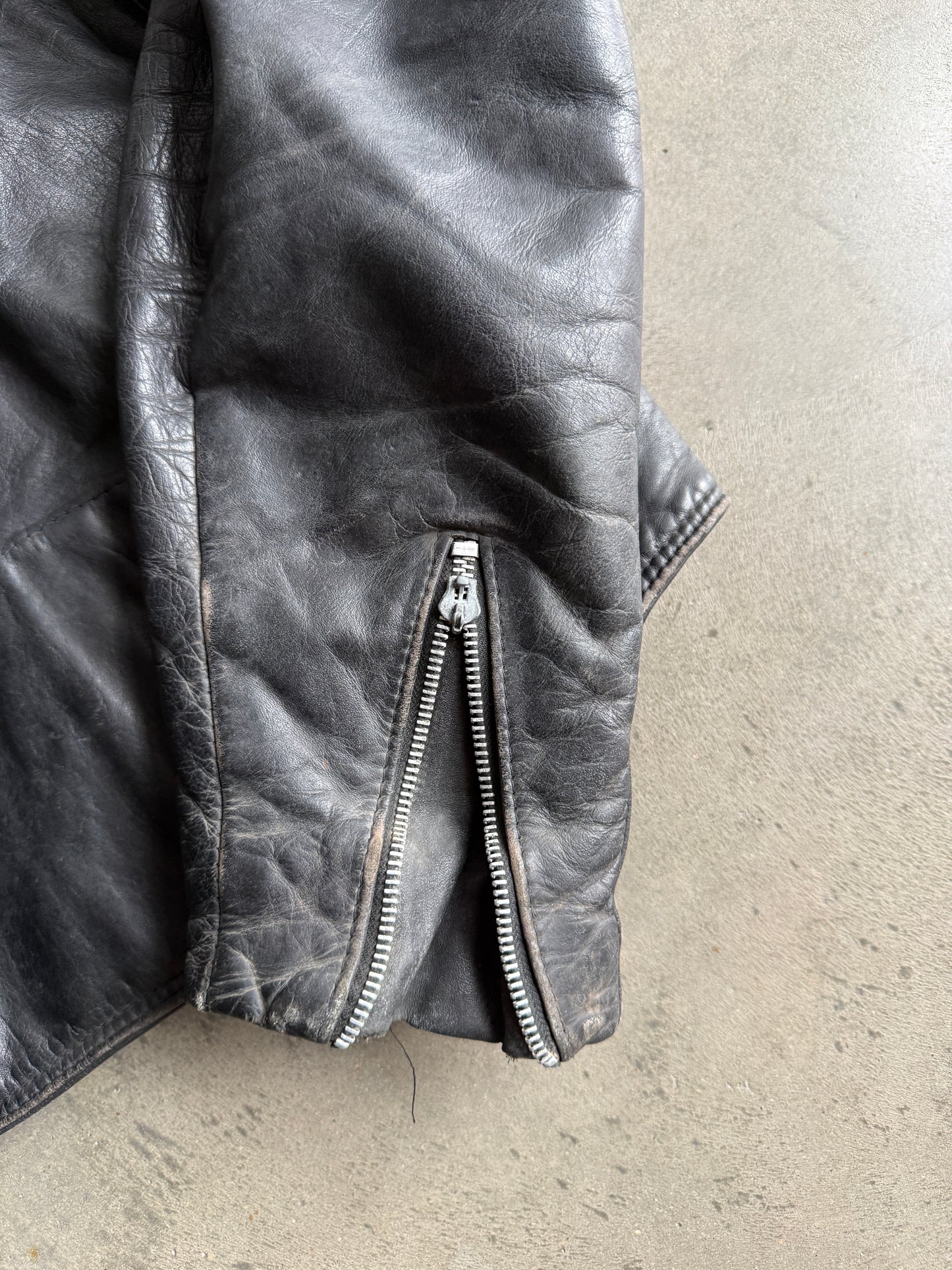 (L) 60s Leather Jacket
