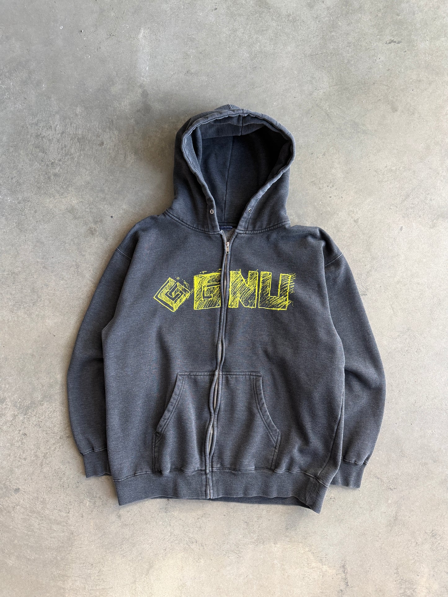 (L) GNU Zip Up Hoodie