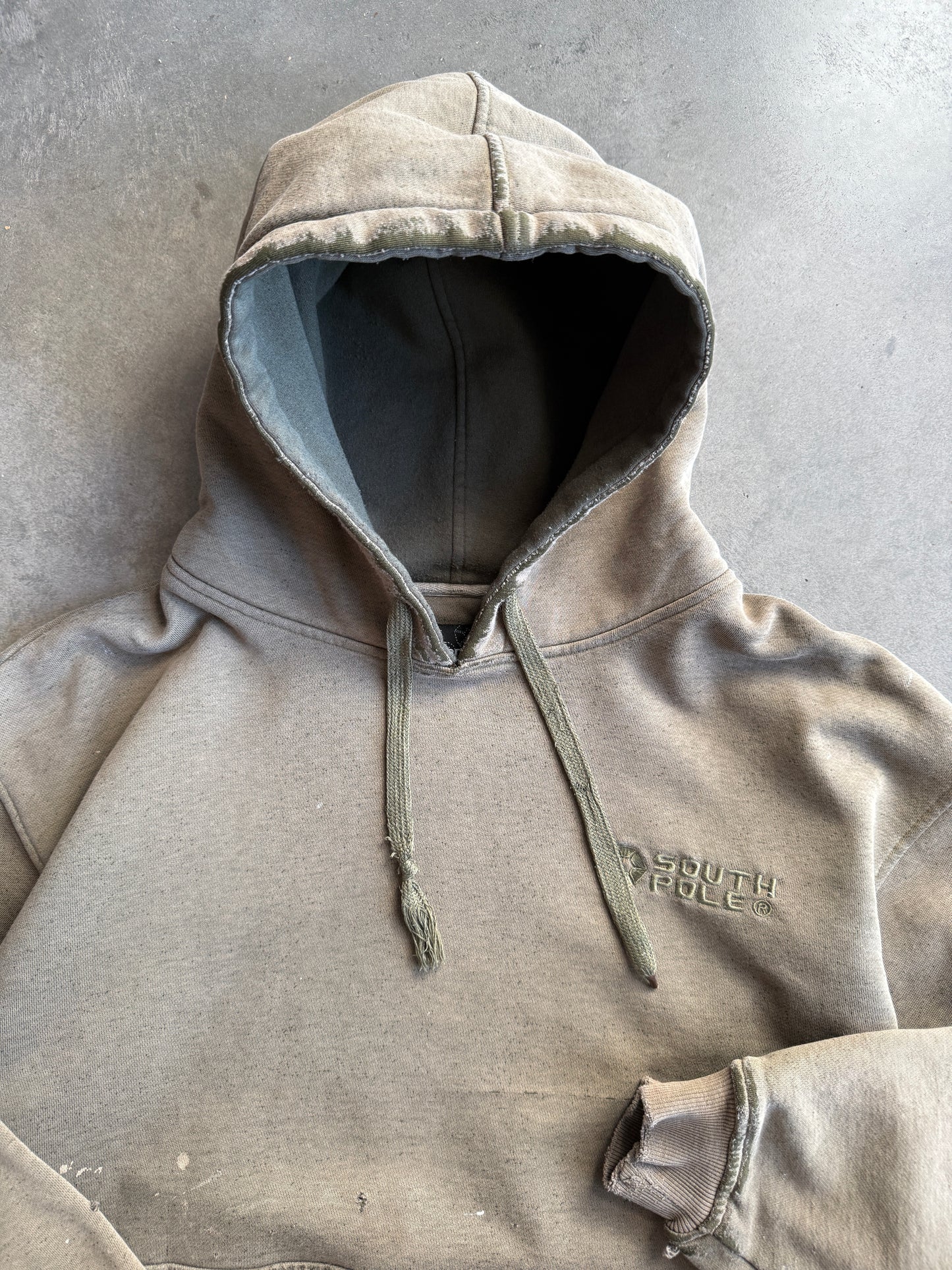 (L) Distressed South Pole Hoodie