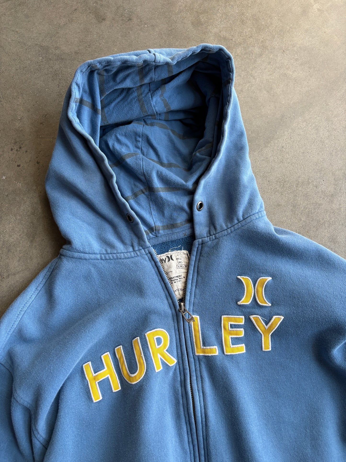 (XL) Hurley Zip Up Hoodie