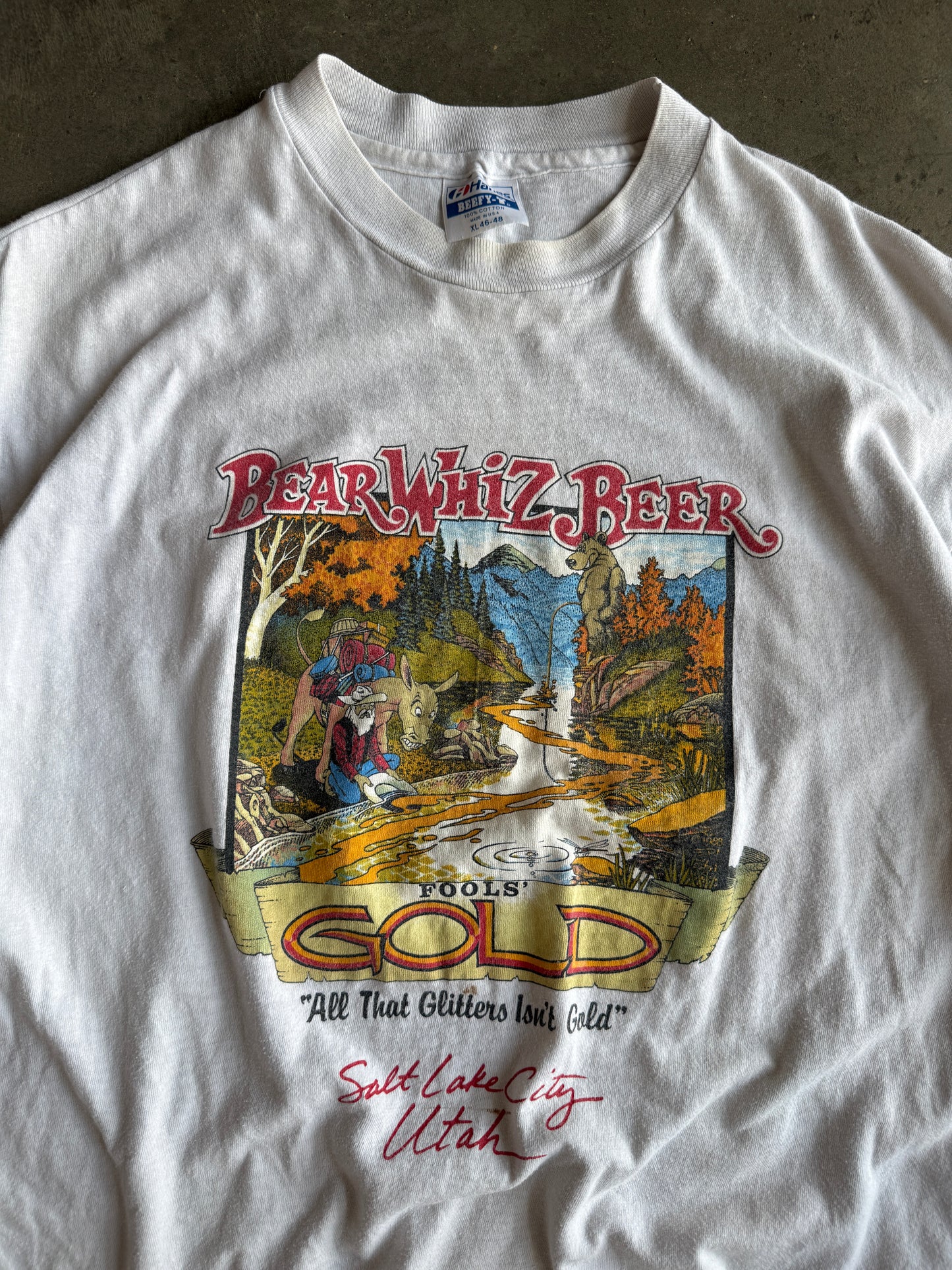 (XL) Bear Whiz Beer Tee