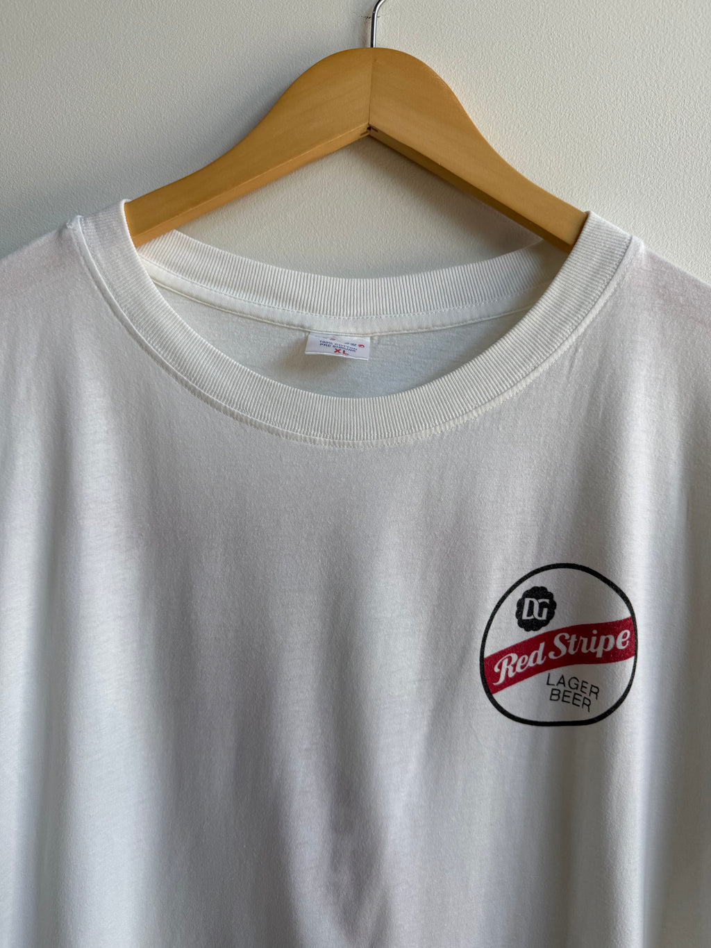 (XL) Red Stripe Beer Tee