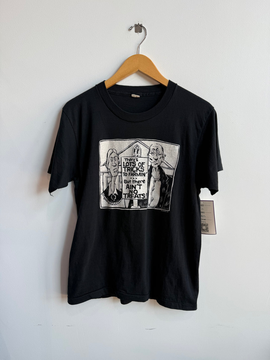 (M) American Gothic Farming Parody Tee
