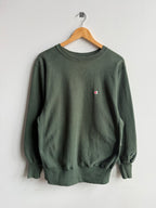 (L) Green Champion Reverse Weave Crew