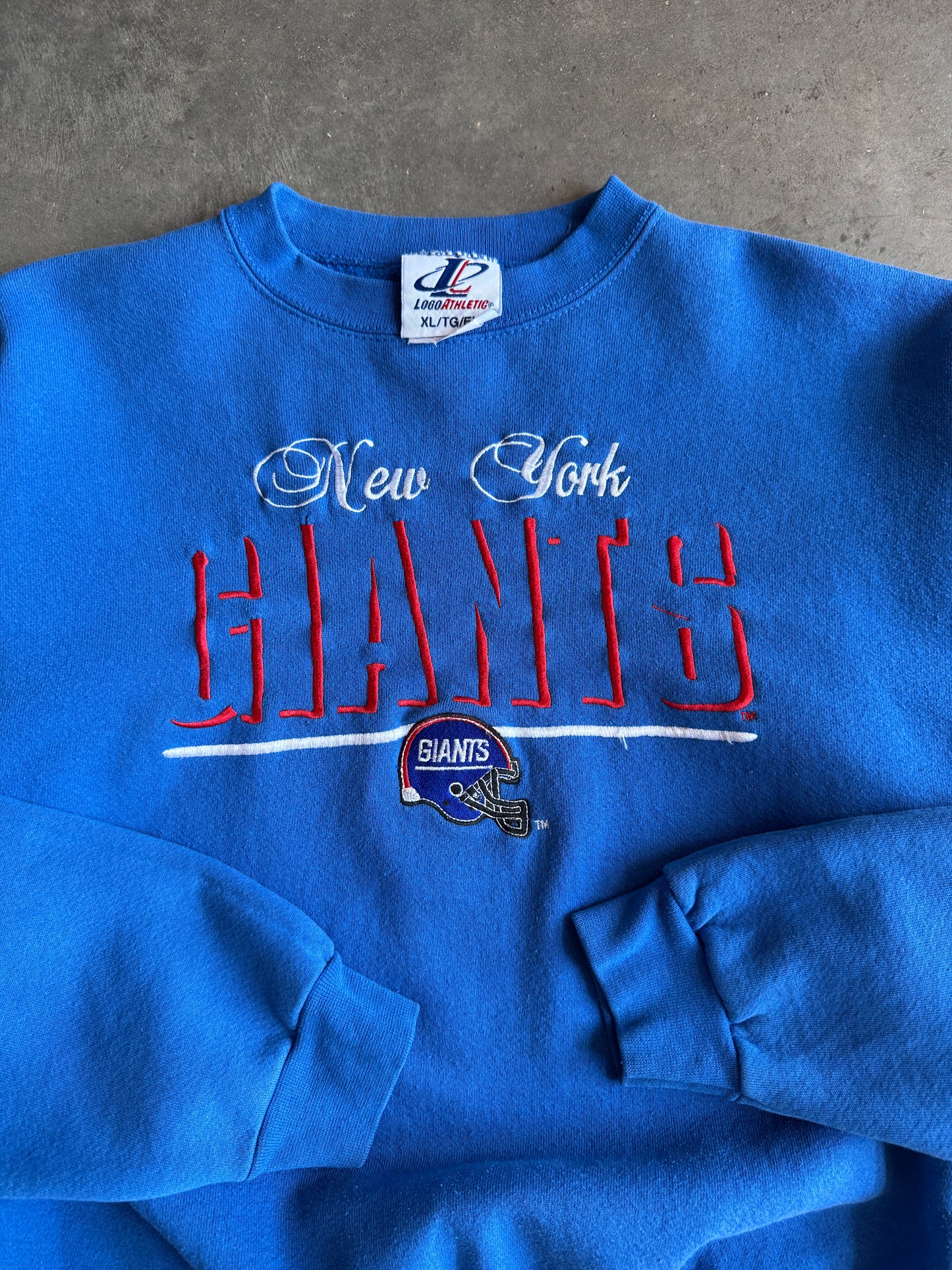 (XL) New York Giants Logo Athletic Crew