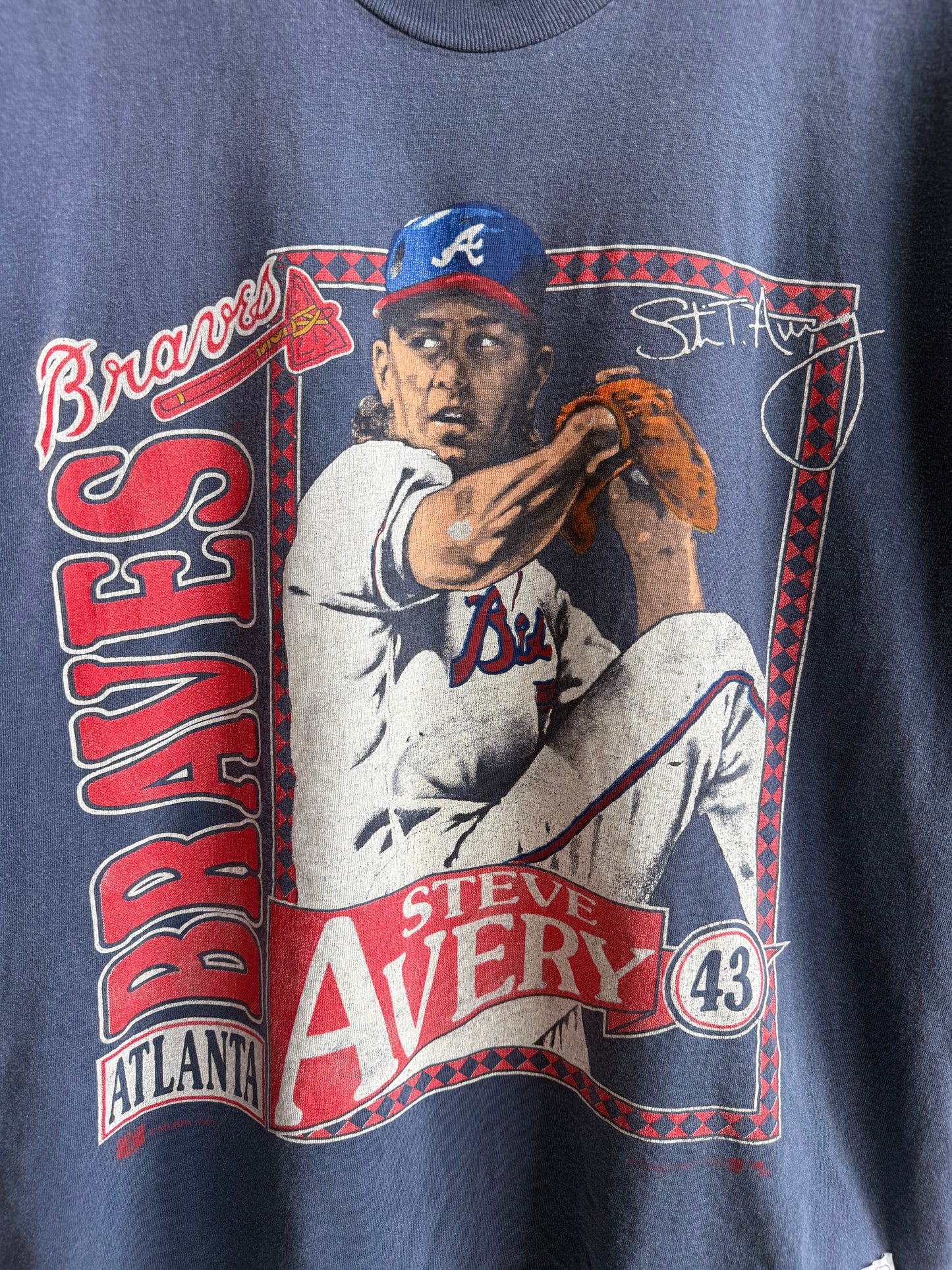 (M) Atlanta Braves Steve Avery Tee