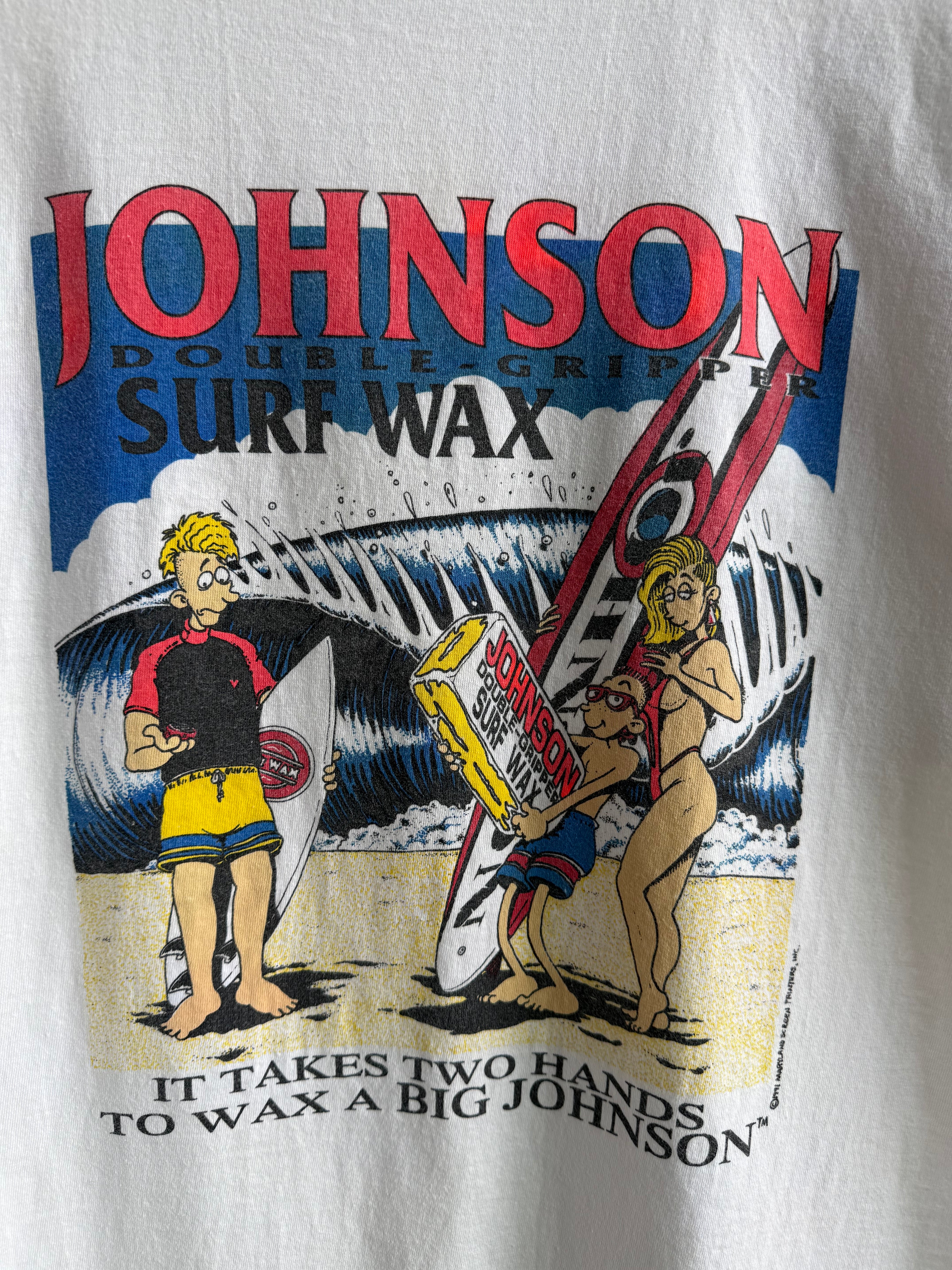(XL) Wax Yer Johnson Tee