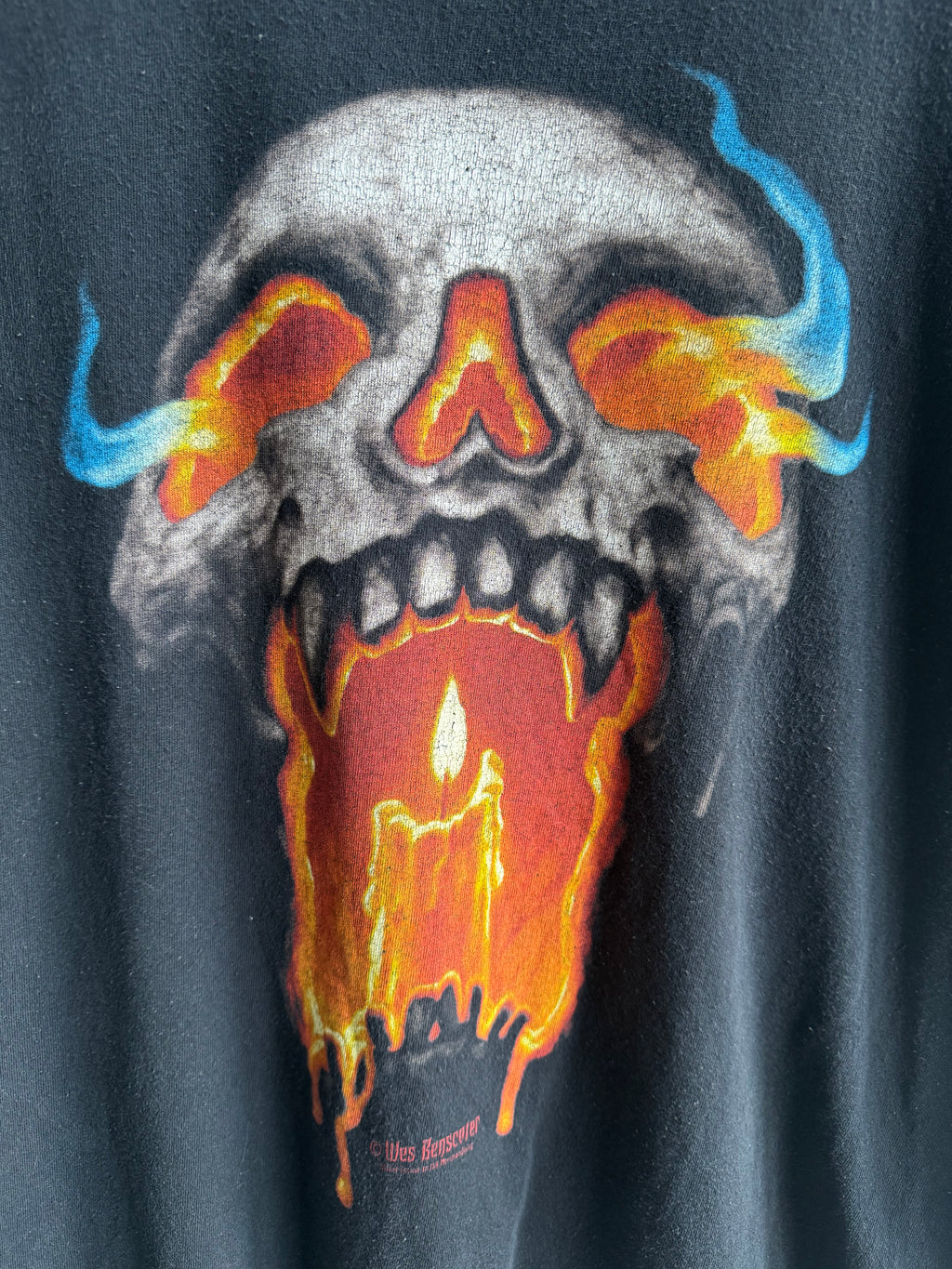 (L) Skull Flame Tee