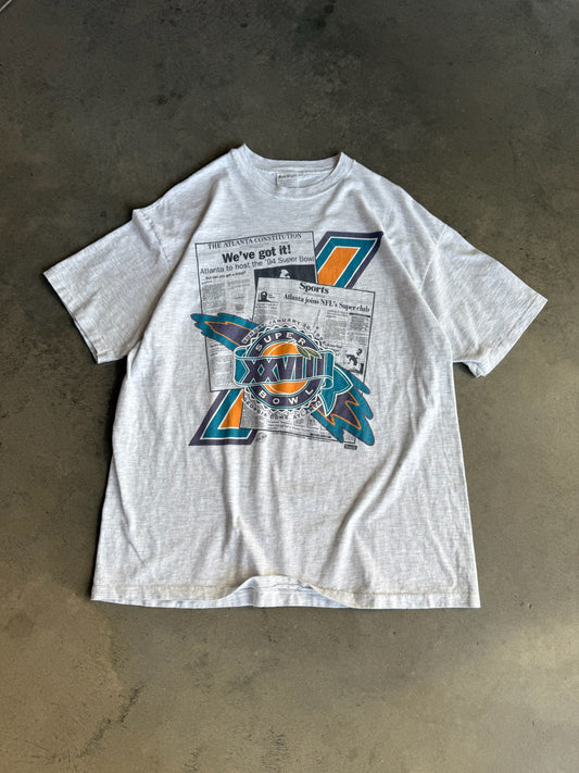 (XL) Super Bowl XXVIII Newspaper Tee